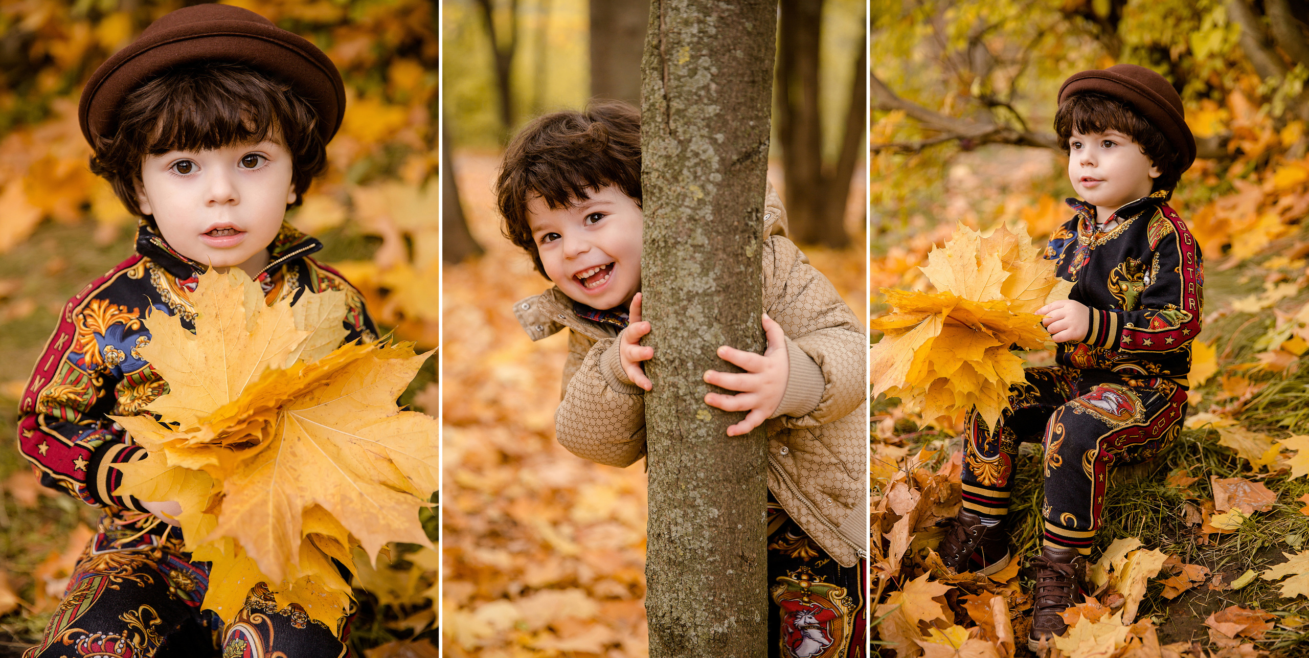 Осенняя фотосессия в парке Воронцовские пруды. Фотокнига. Семейный и детский фотограф в Москве Вера Ускова