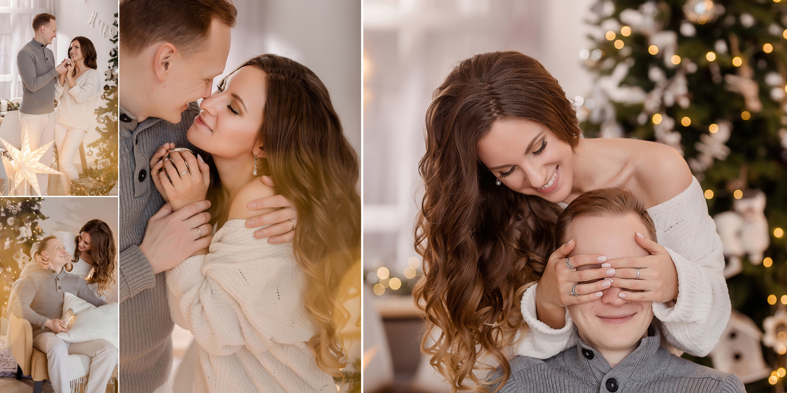 Новогодняя фотосессия в студии. Фотокнига. Семейный и детский фотограф в Москве Вера Ускова