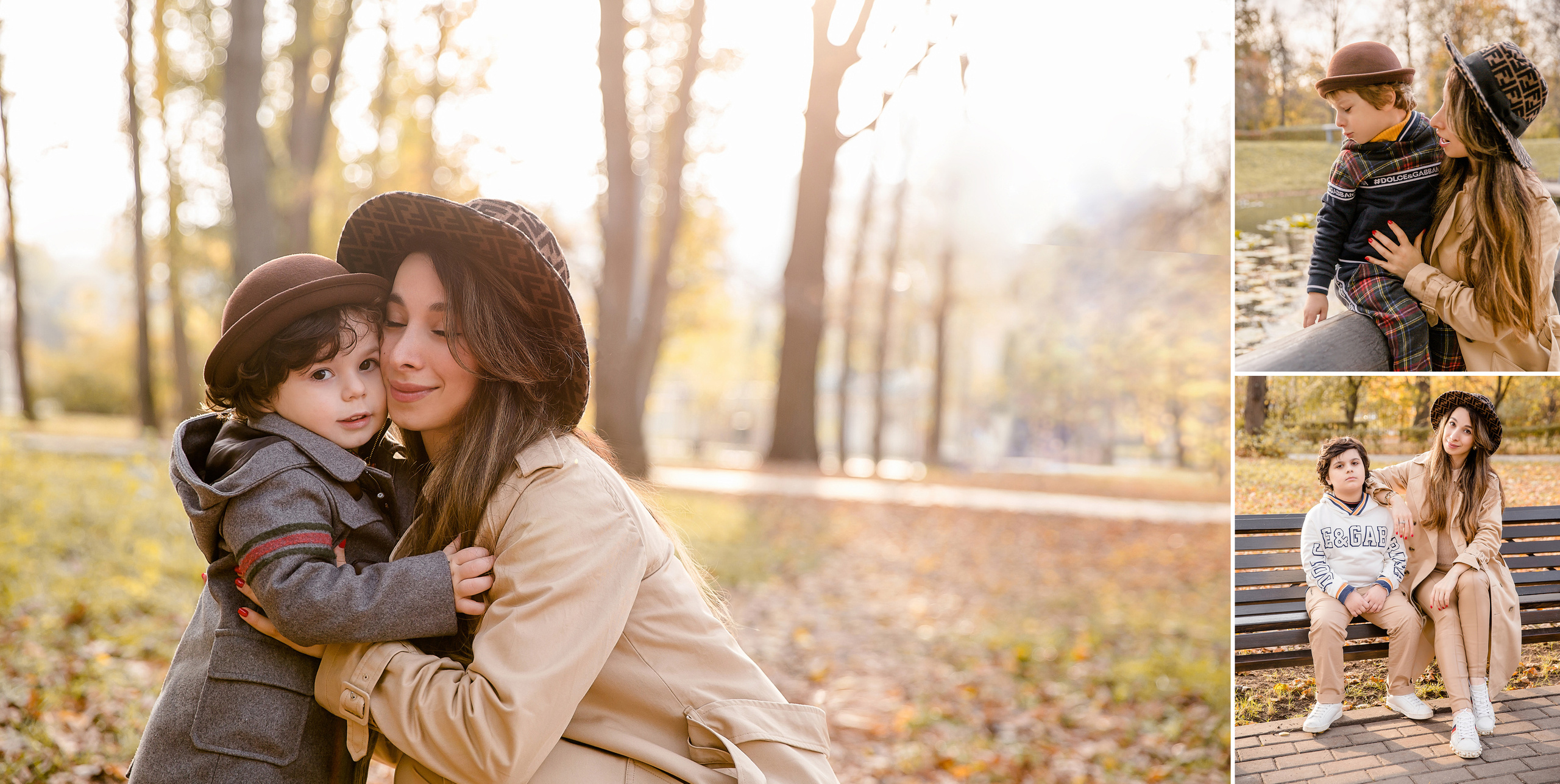 Осенняя фотосессия в парке Воронцовские пруды. Фотокнига. Семейный и детский фотограф в Москве Вера Ускова