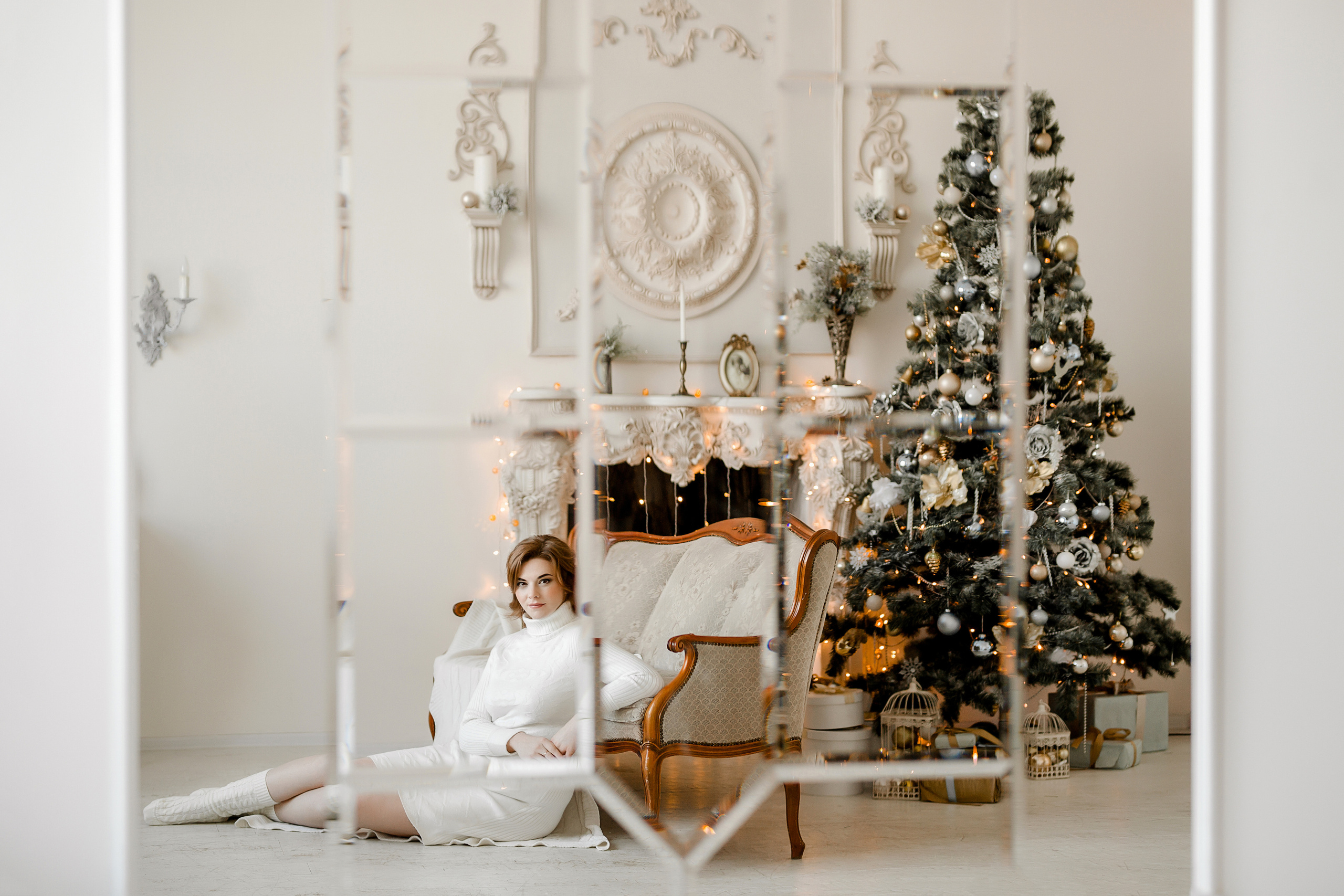 Женский портрет в фотостудии. Темный и светлый залы. Ольга. Семейный и детский фотограф в Москве Вера Ускова