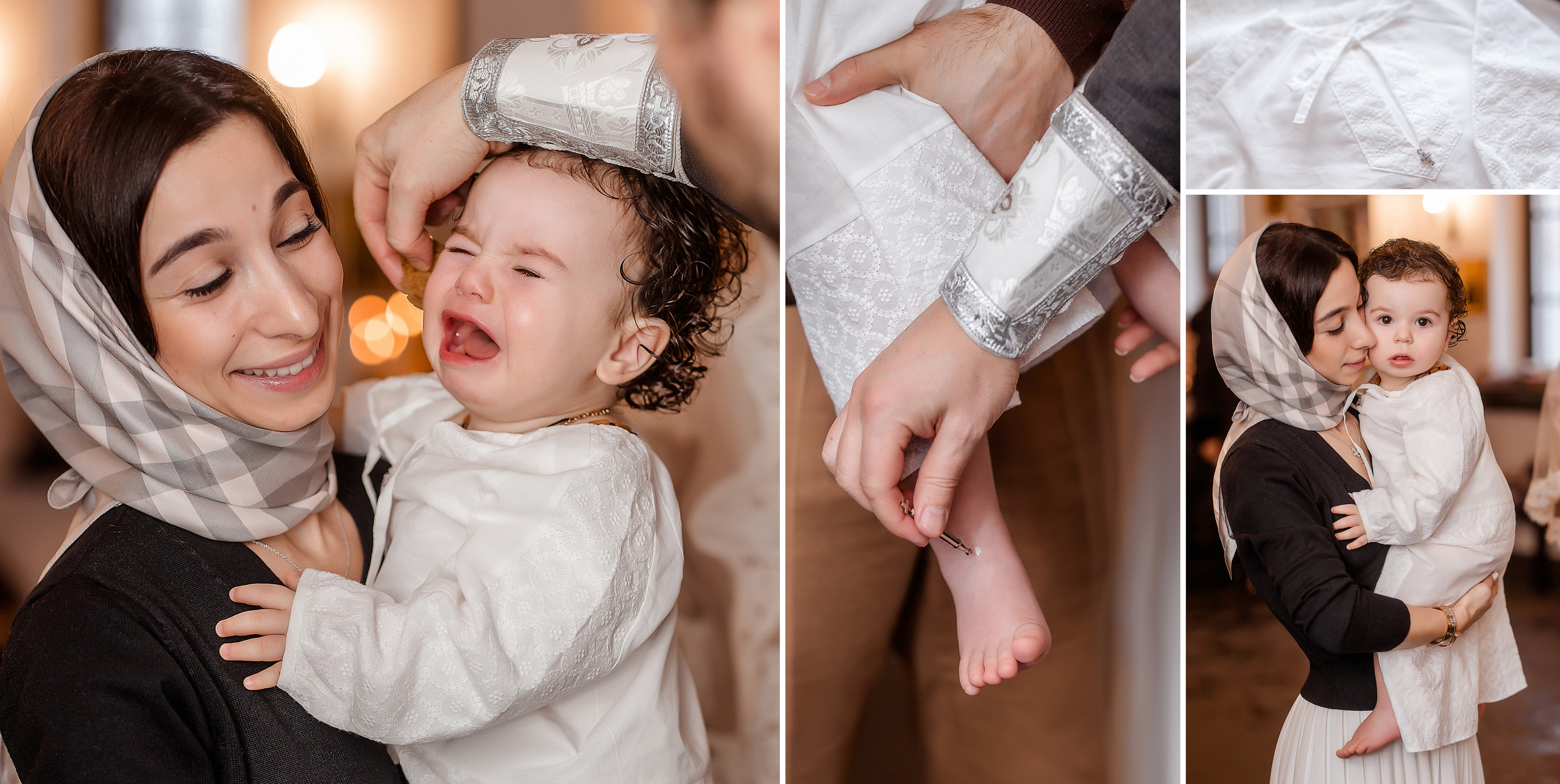 Крещение в православном храме в Москве. Фотокнига. Семейный и детский фотограф в Москве Вера Ускова