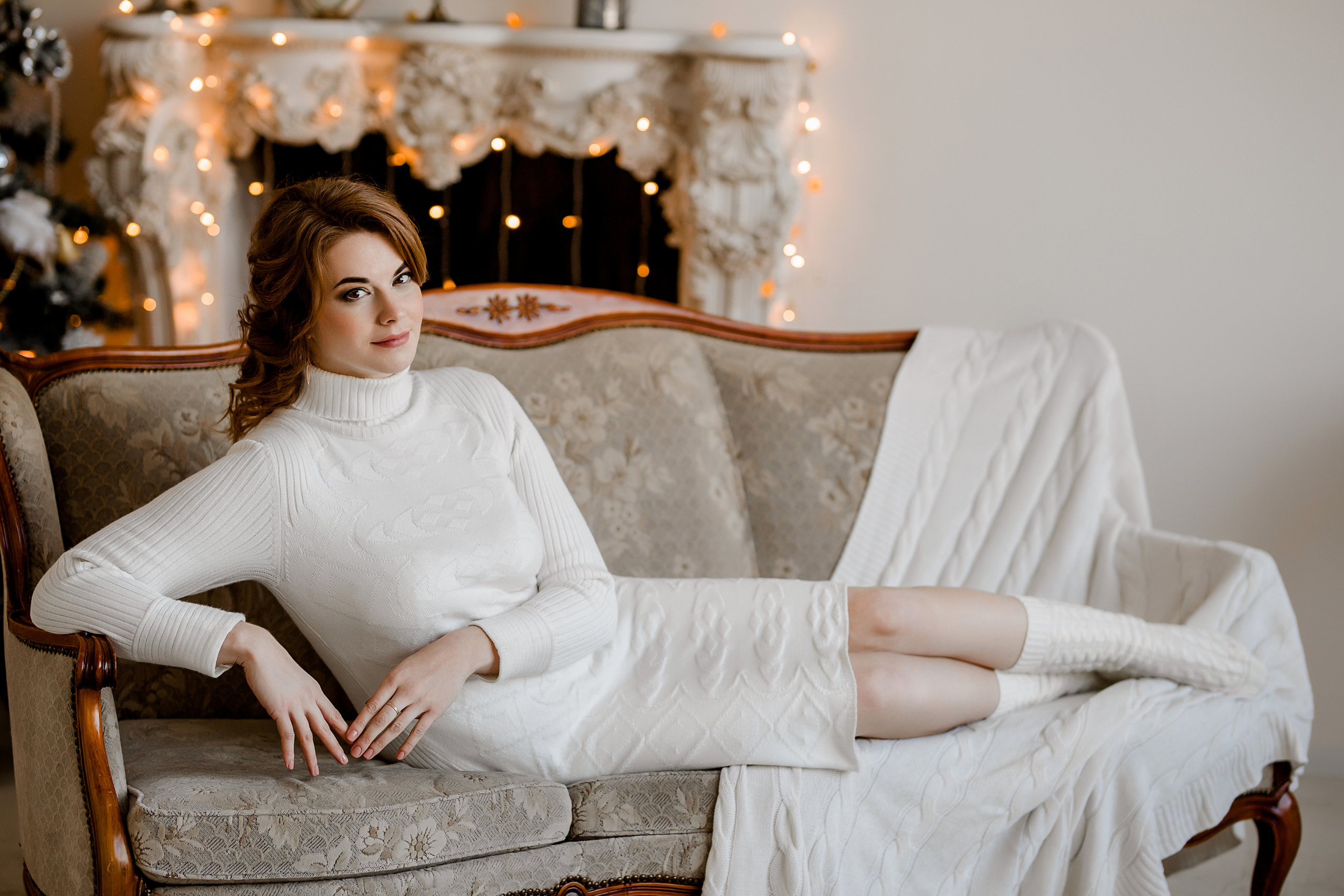 Женский портрет в фотостудии. Темный и светлый залы. Ольга. Семейный и детский фотограф в Москве Вера Ускова