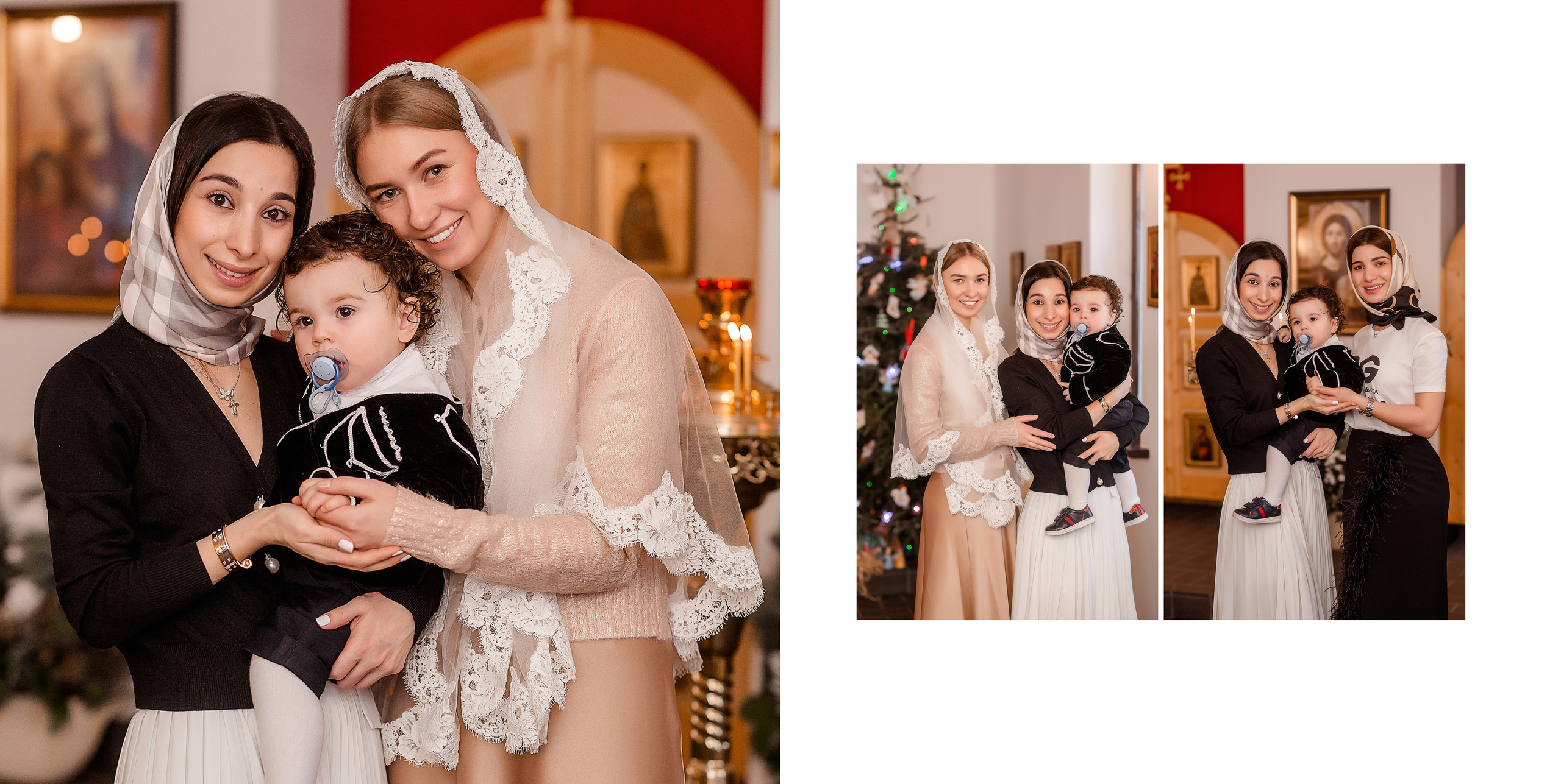 Крещение в православном храме в Москве. Фотокнига. Семейный и детский фотограф в Москве Вера Ускова