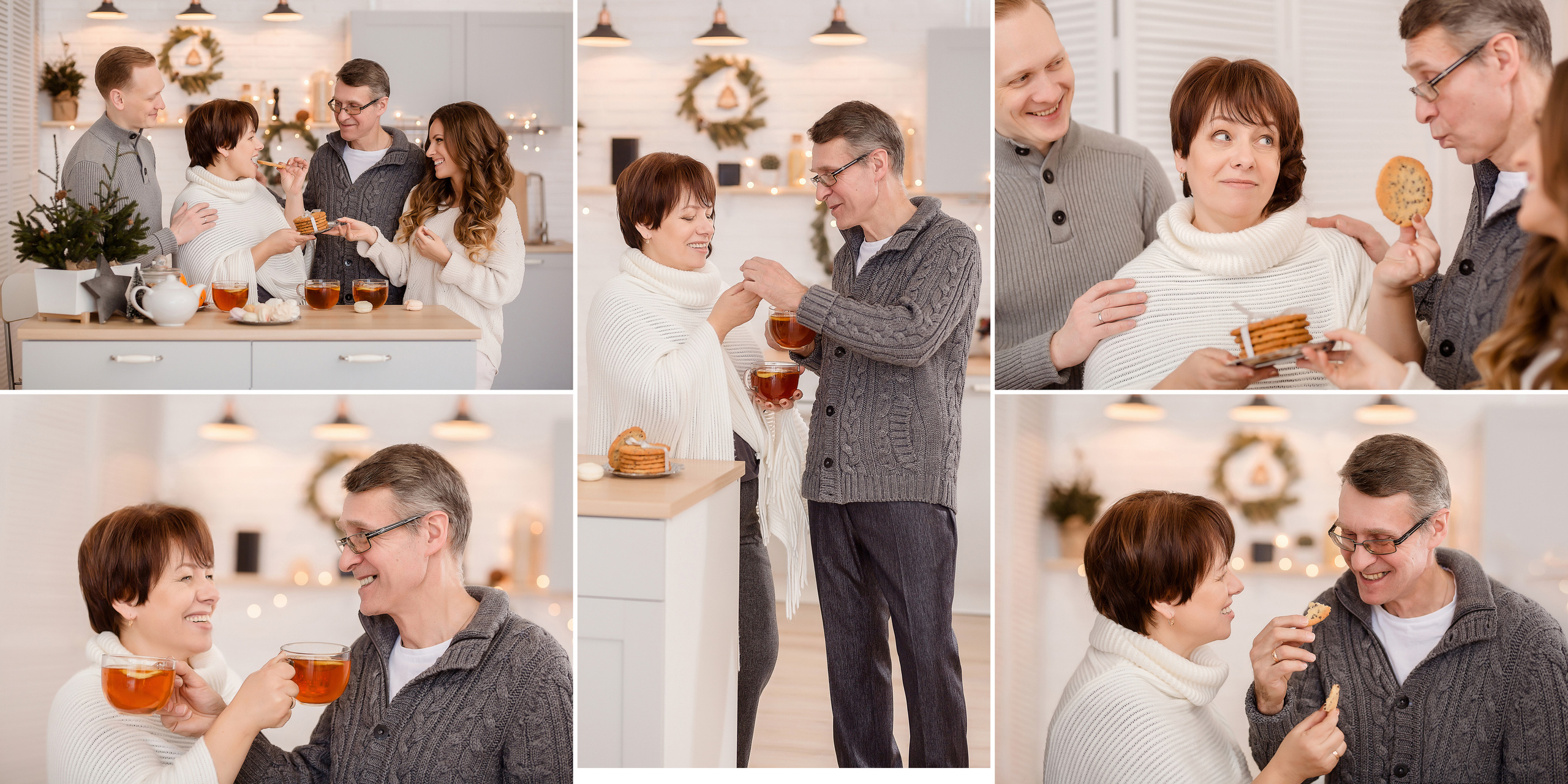 Новогодняя фотосессия в студии. Фотокнига. Семейный и детский фотограф в Москве Вера Ускова