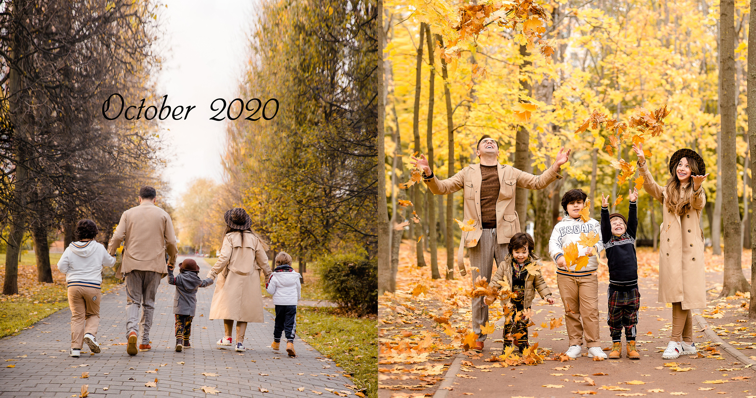 Осенняя фотосессия в парке Воронцовские пруды. Фотокнига. Семейный и детский фотограф в Москве Вера Ускова