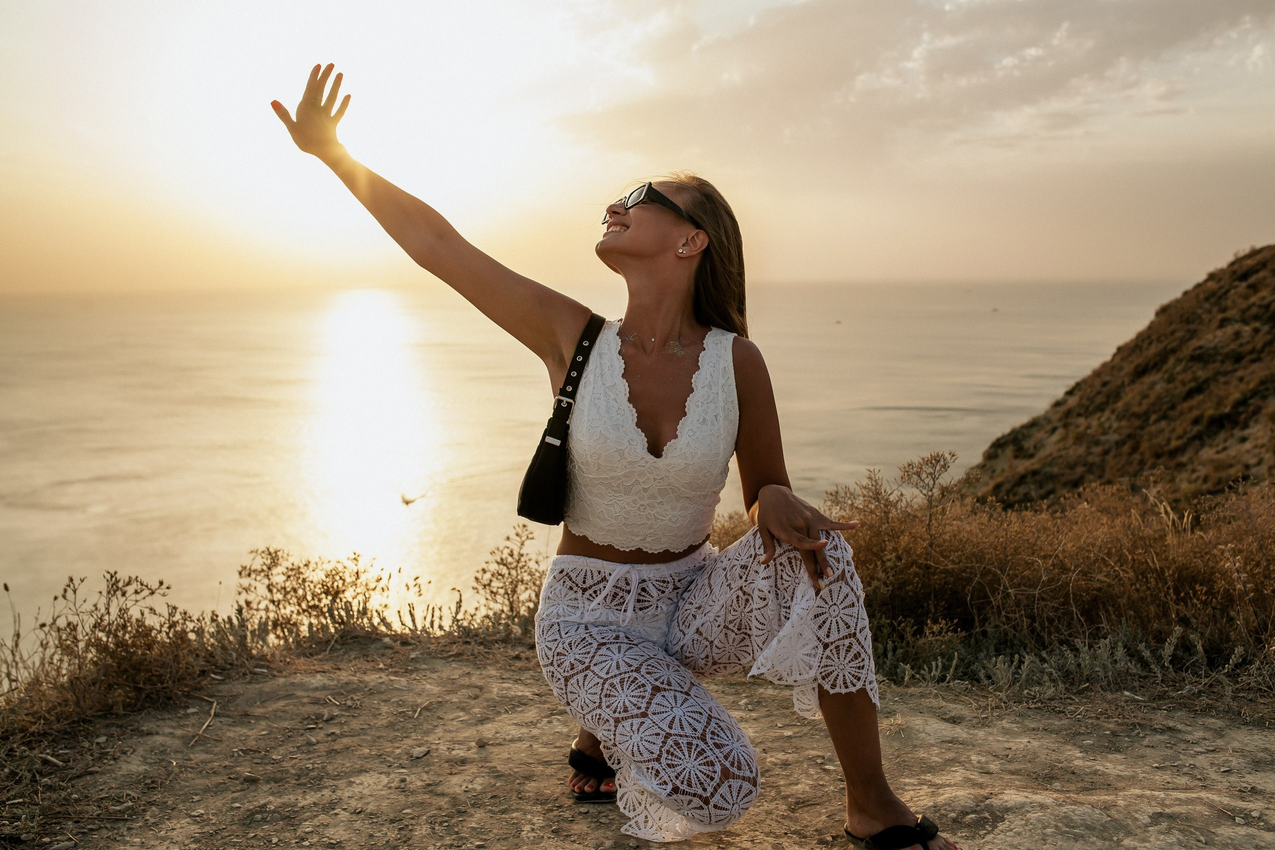 Индивидуальная фотосъемка для девушки на вершине Лысой Горы.