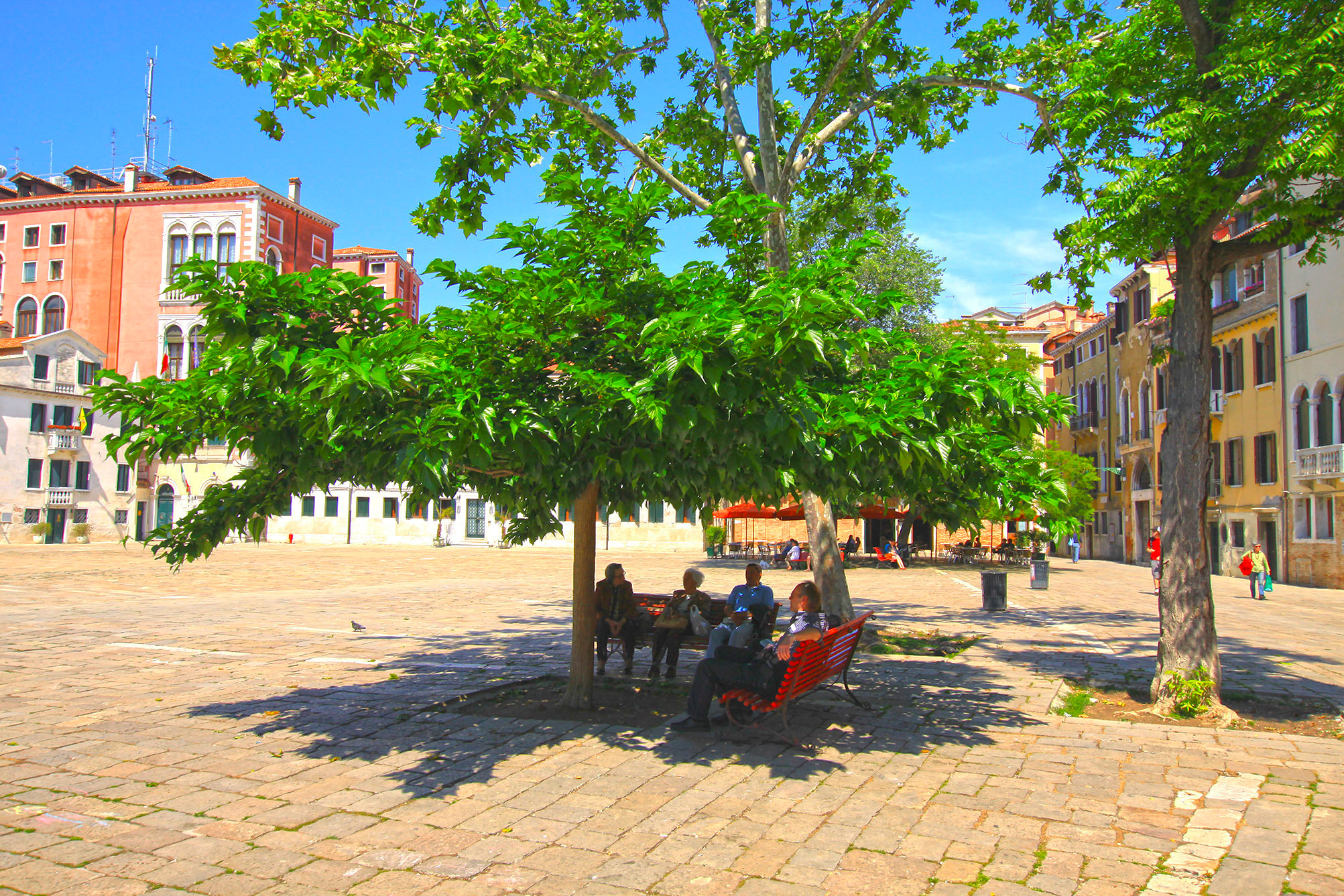 Италия, Венеция, отдых, тень, сиеста