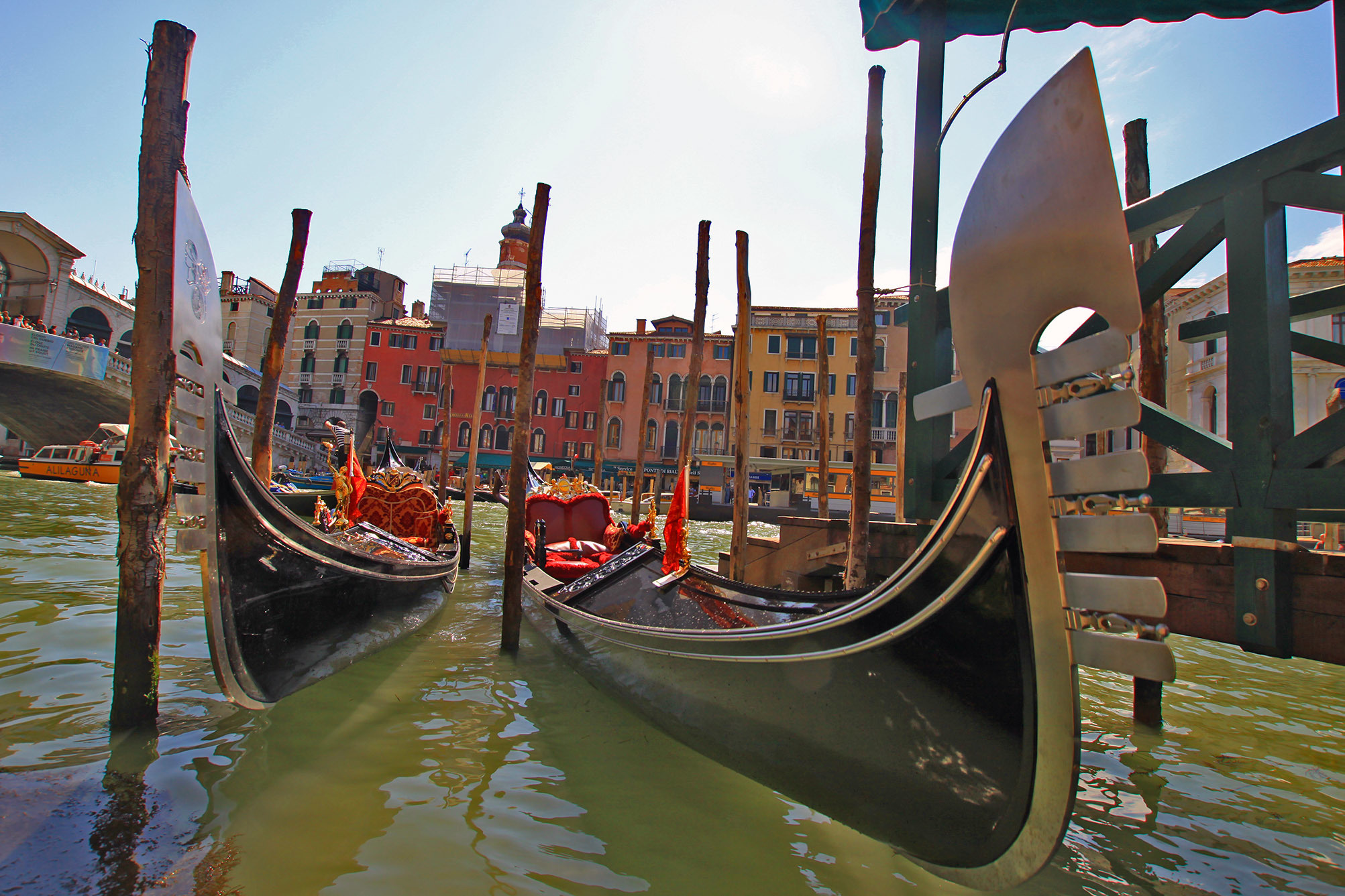 Италия, Венеция, гандолы, гандола