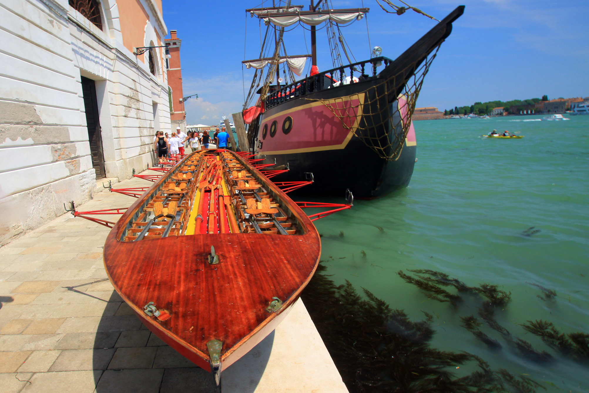 Италия, Венеция, гандолы, гандола, канал