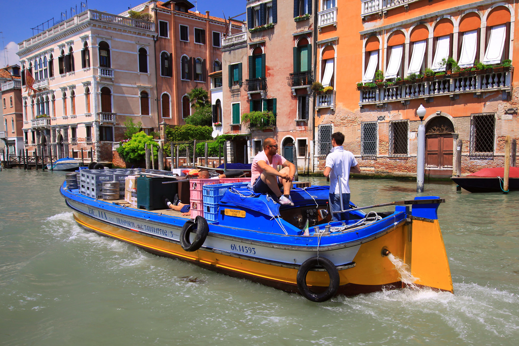 Италия, Венеция, гандолы, гандола, канал