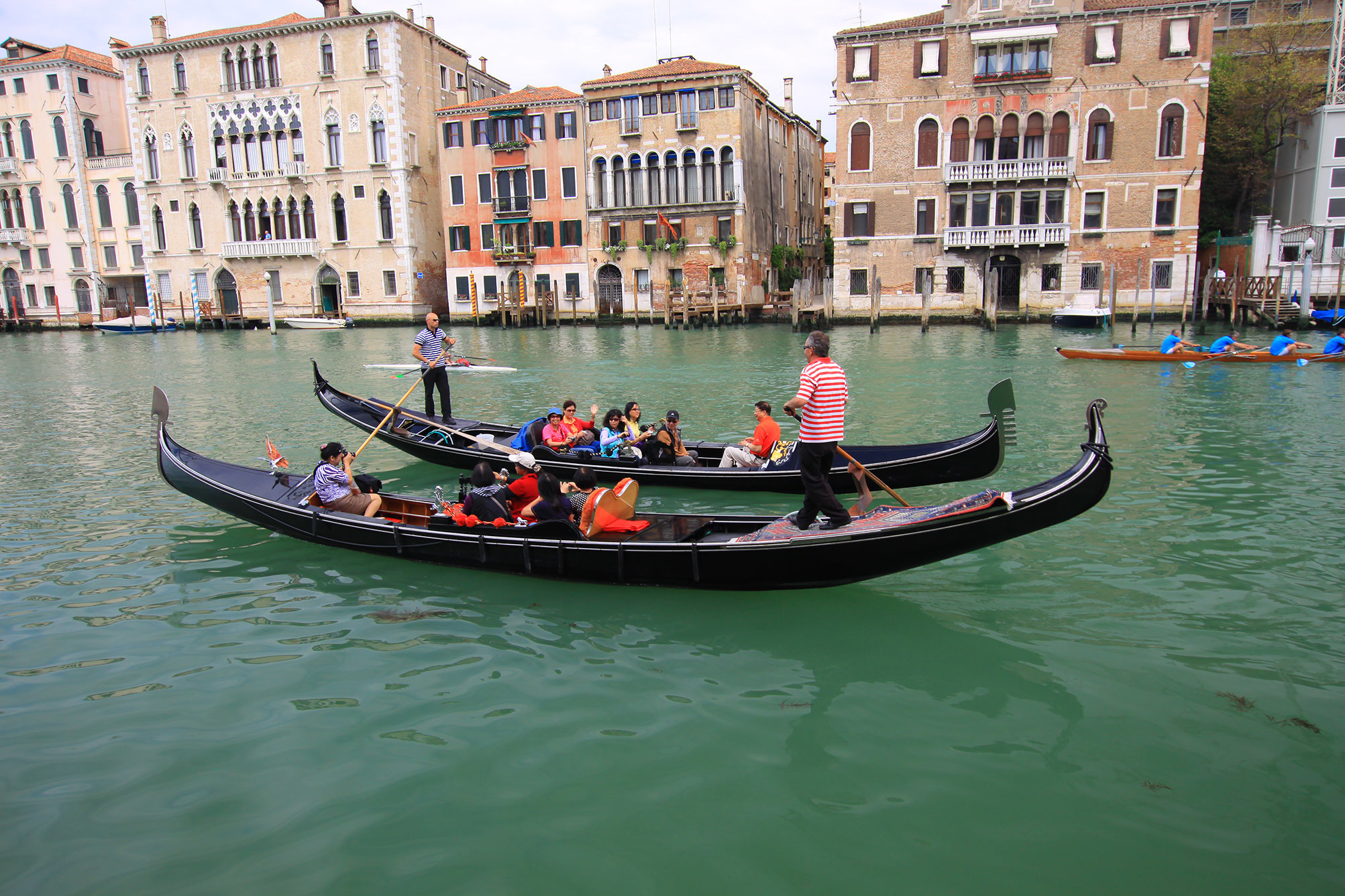 Италия, Венеция, гандолы, гандола, канал