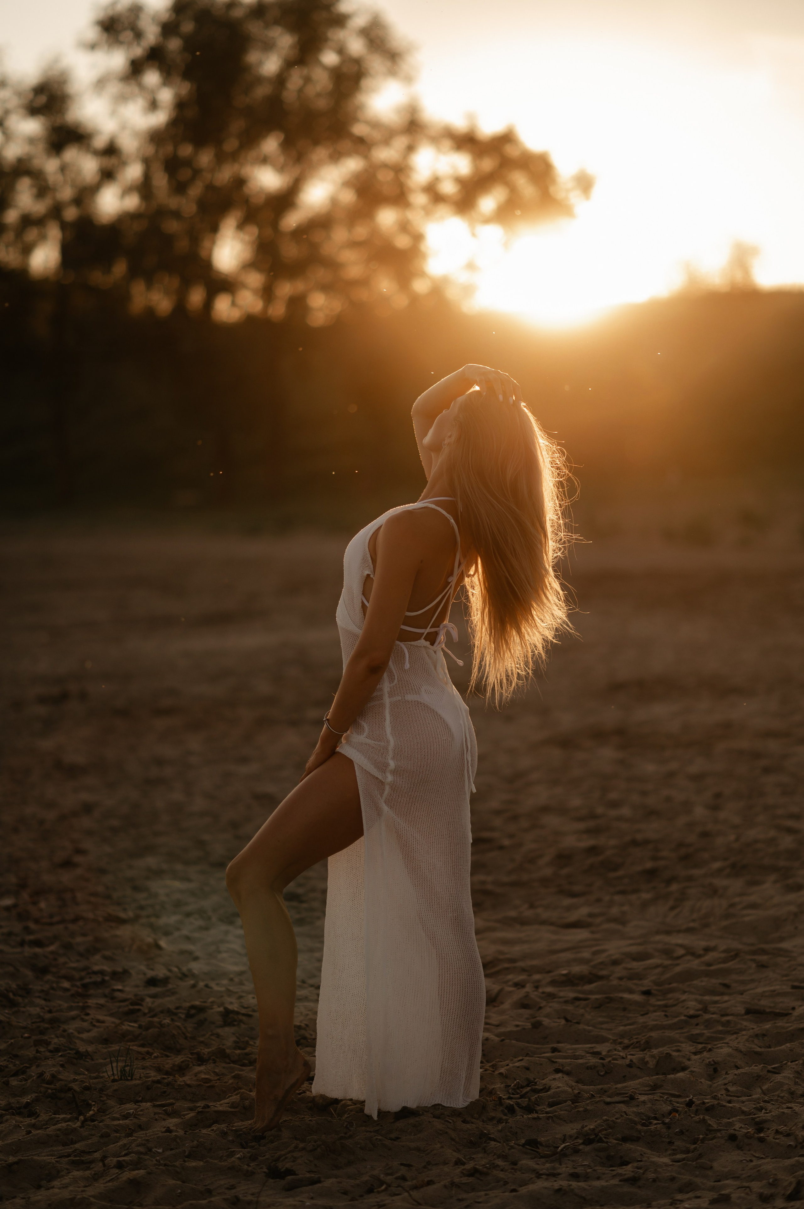 Закат на пляже. Главная