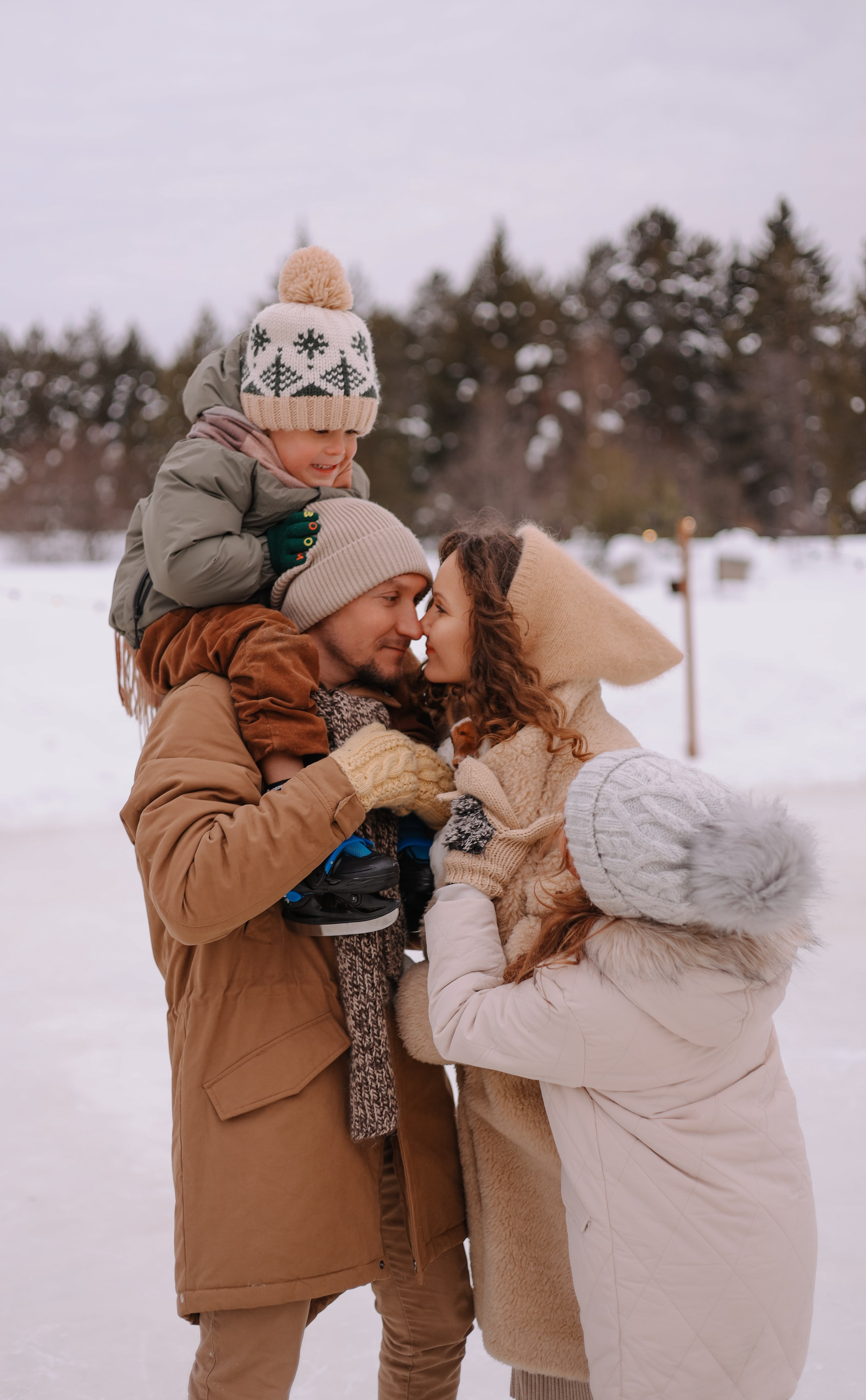 Семья, домик, зима. Marina Shakirova Photography