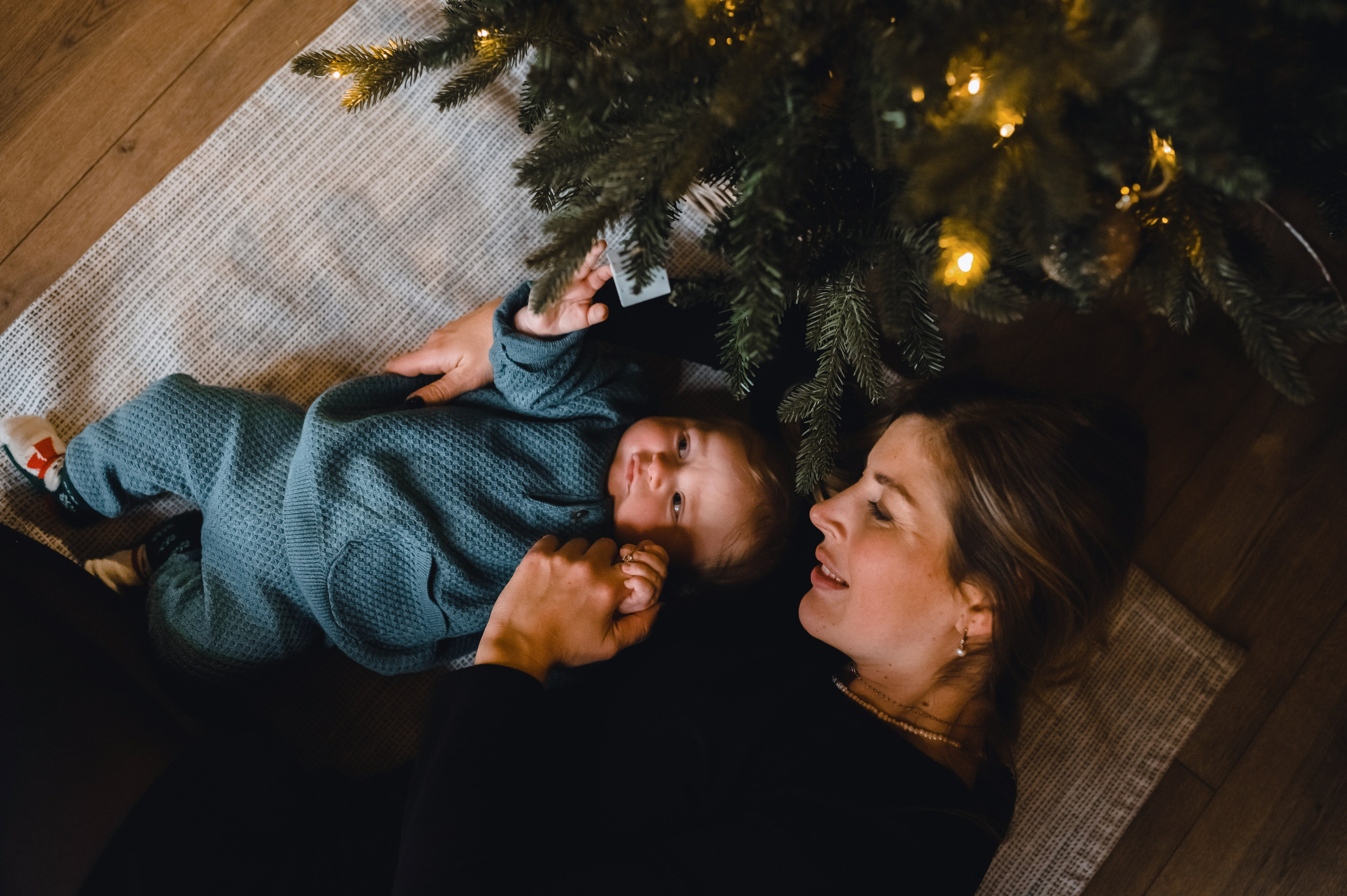 Семейная новогодняя фотосессия за городом. Фотограф Юлия Кондратьева