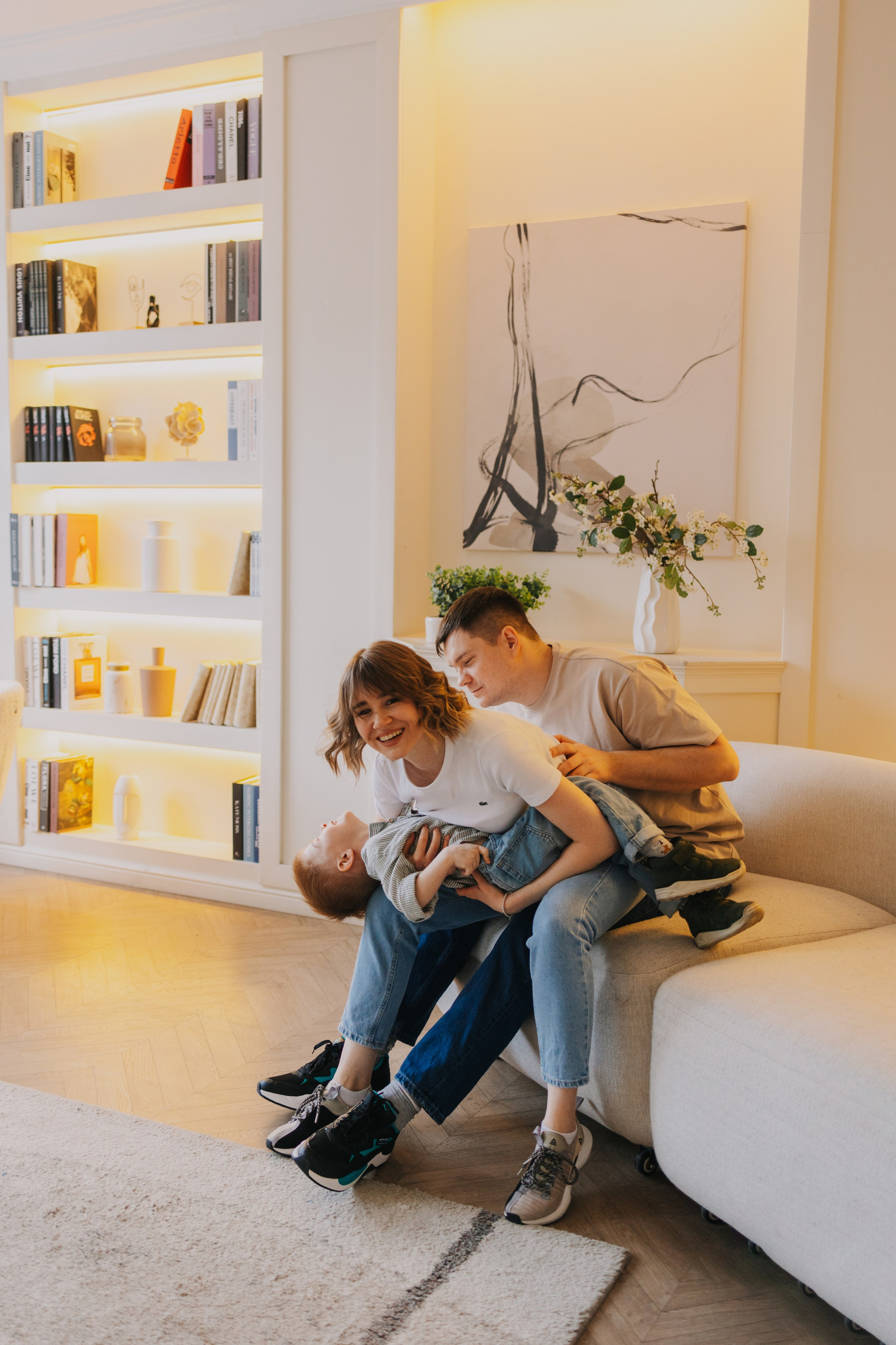 Большая семья. Домашняя фотосессия