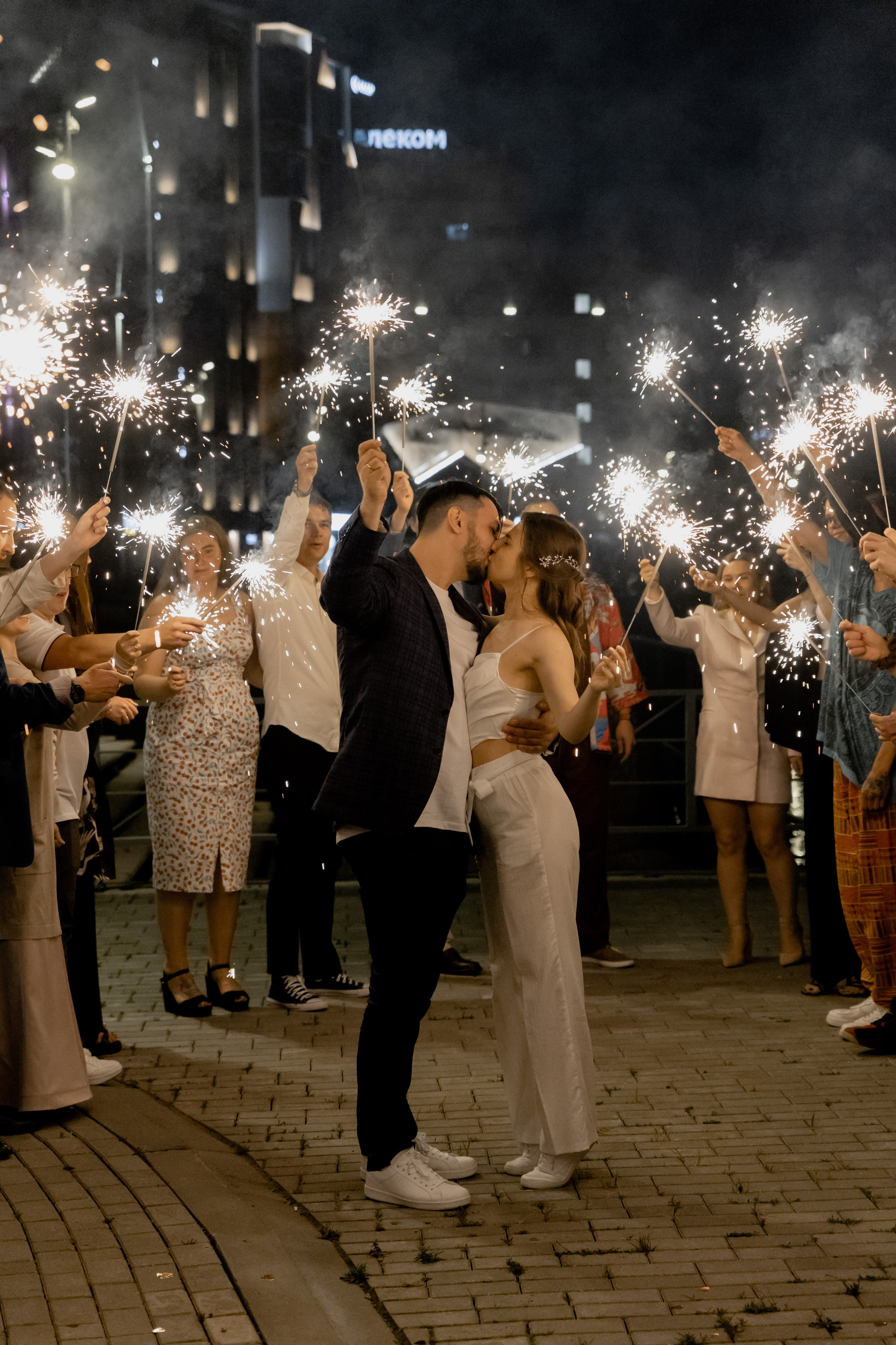 Бенгальские огни. Свадебный фотограф Калининград