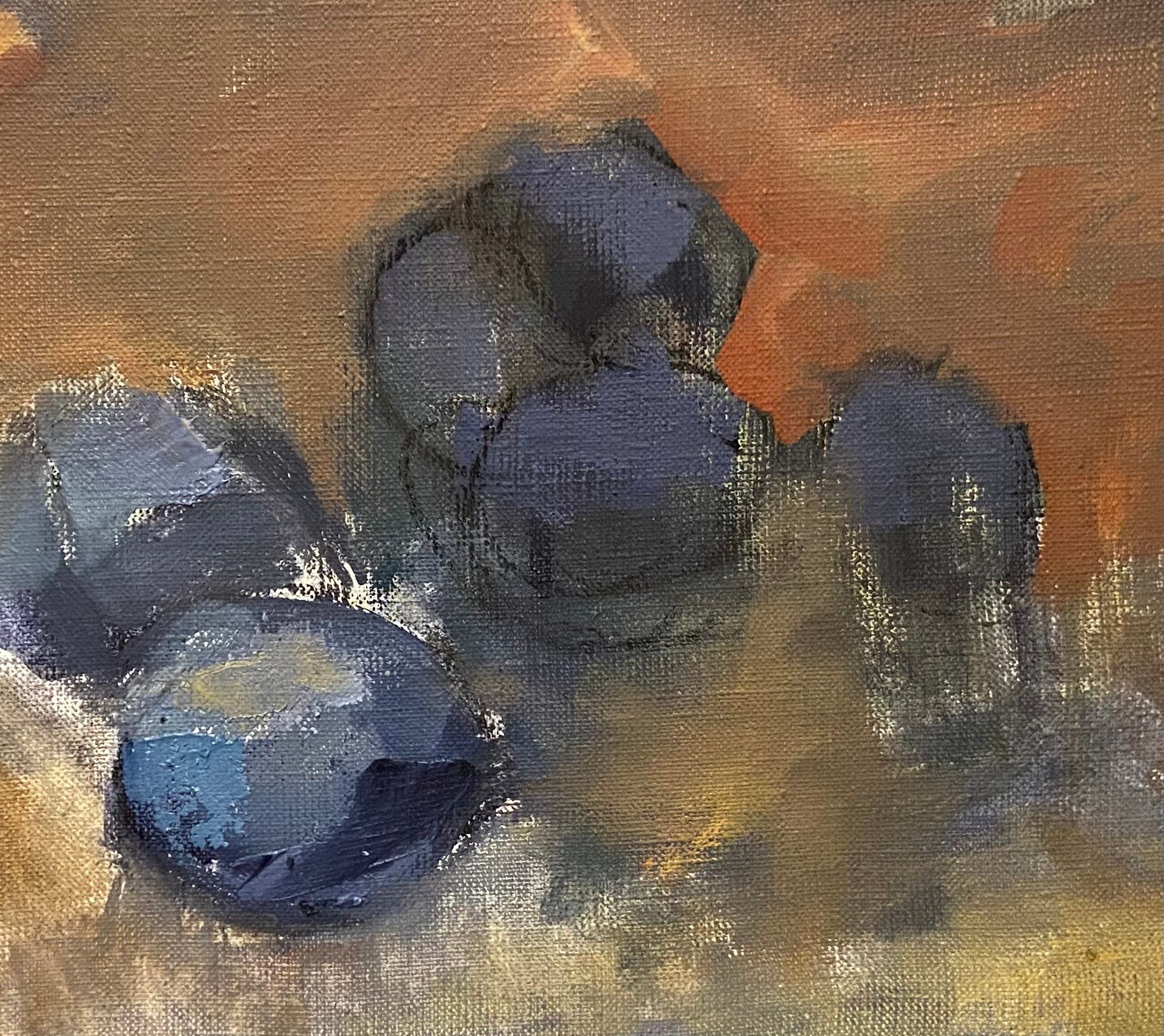 Индиго. Холст, масло. 26х24. 2024.