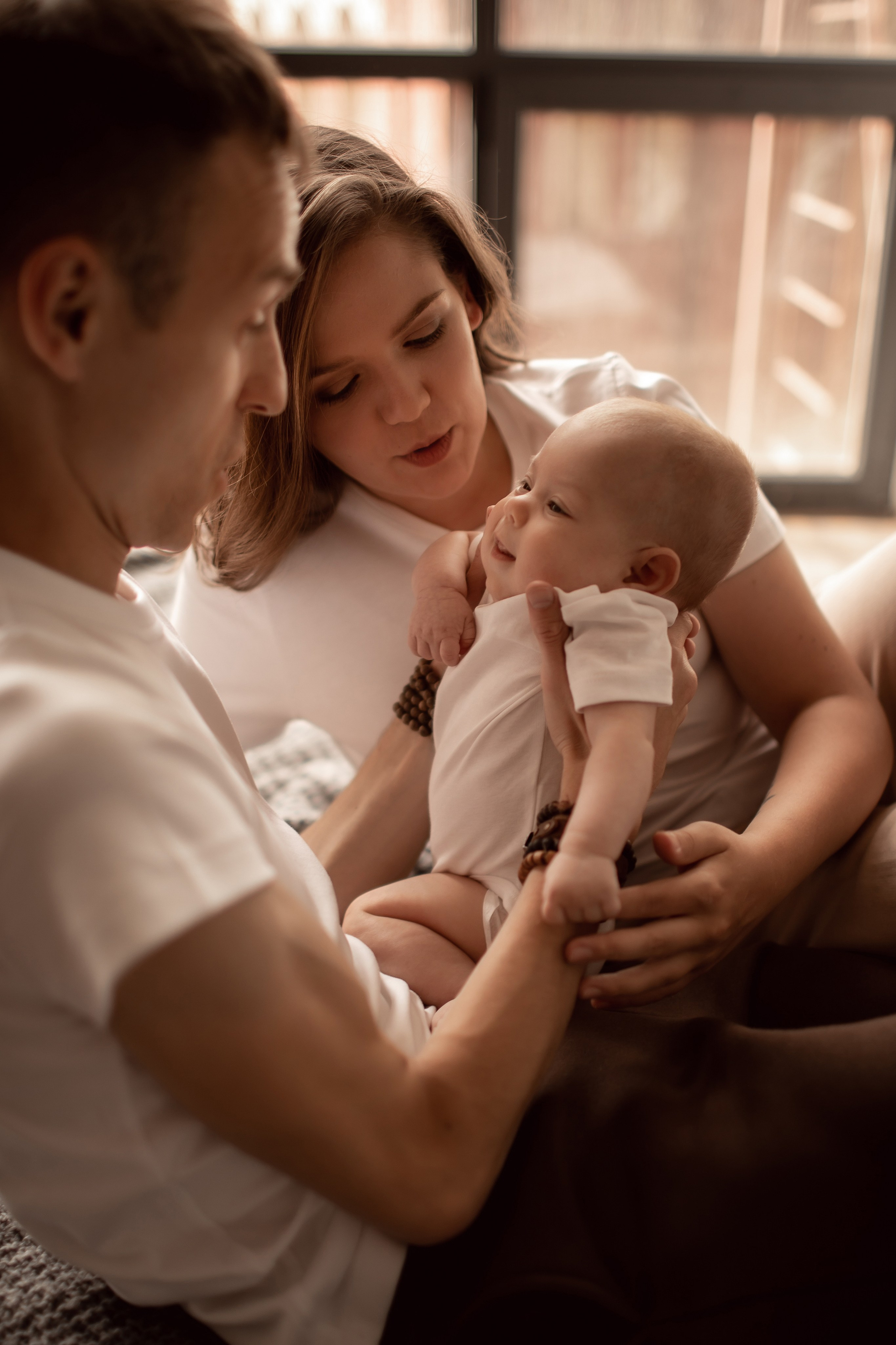 Валерия и Геннадий с крошкой. Семейный фотограф в Москве