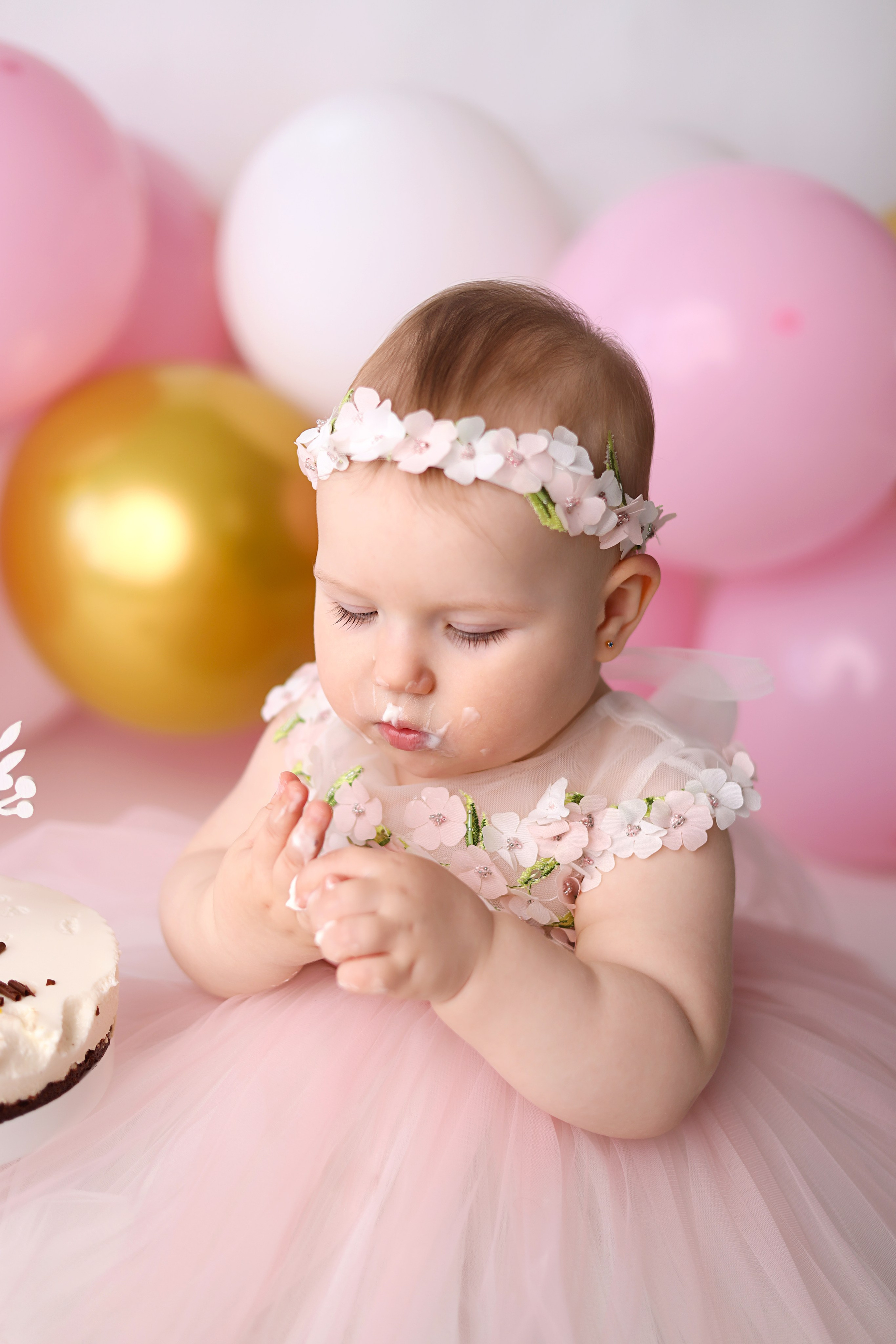 Алене 1 годик. Фотограф новорожденных Москва. Ньюборн фотограф Москва