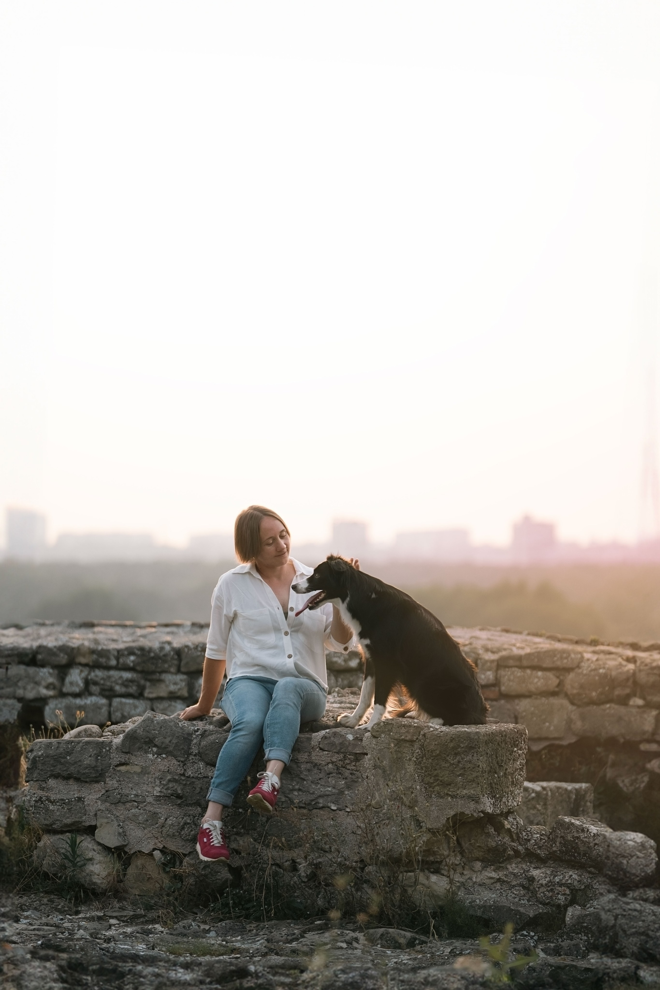 Белград, Калемегдан. Таня и Шегги. Фотограф анималист