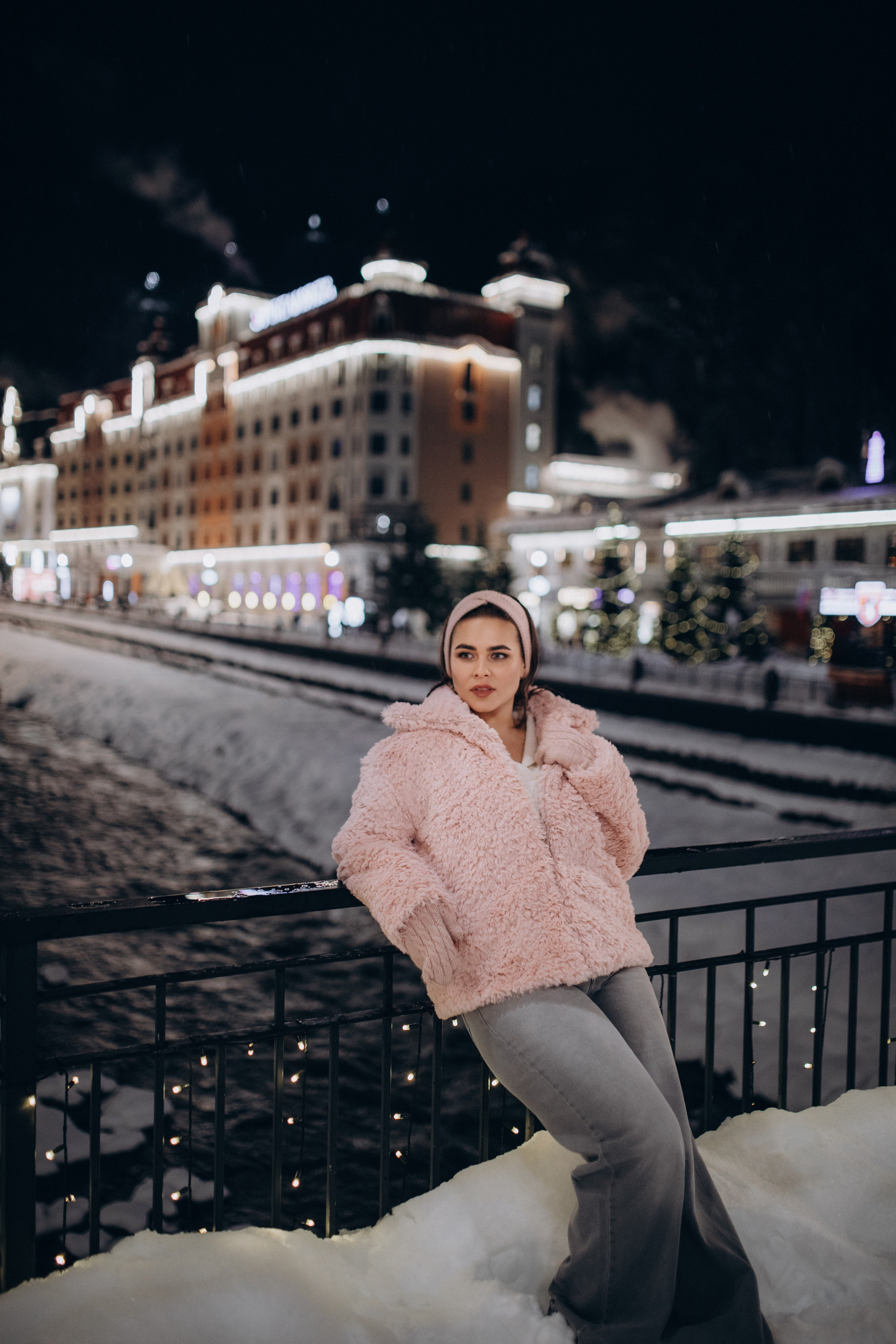 Зимняя прогулка на Розе Хутор с Кристиной. Фотограф Елизавета Балакир