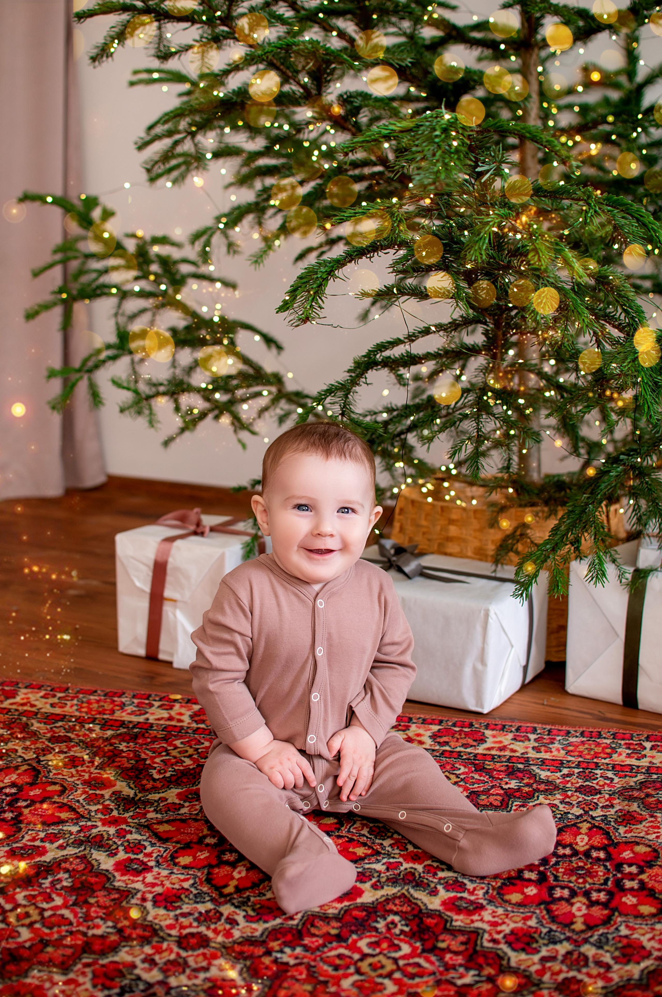Новогодняя семейная фотосессия в Краснодаре 2023-2024. Фотограф новорожденных Краснодар Малышенко Надежда