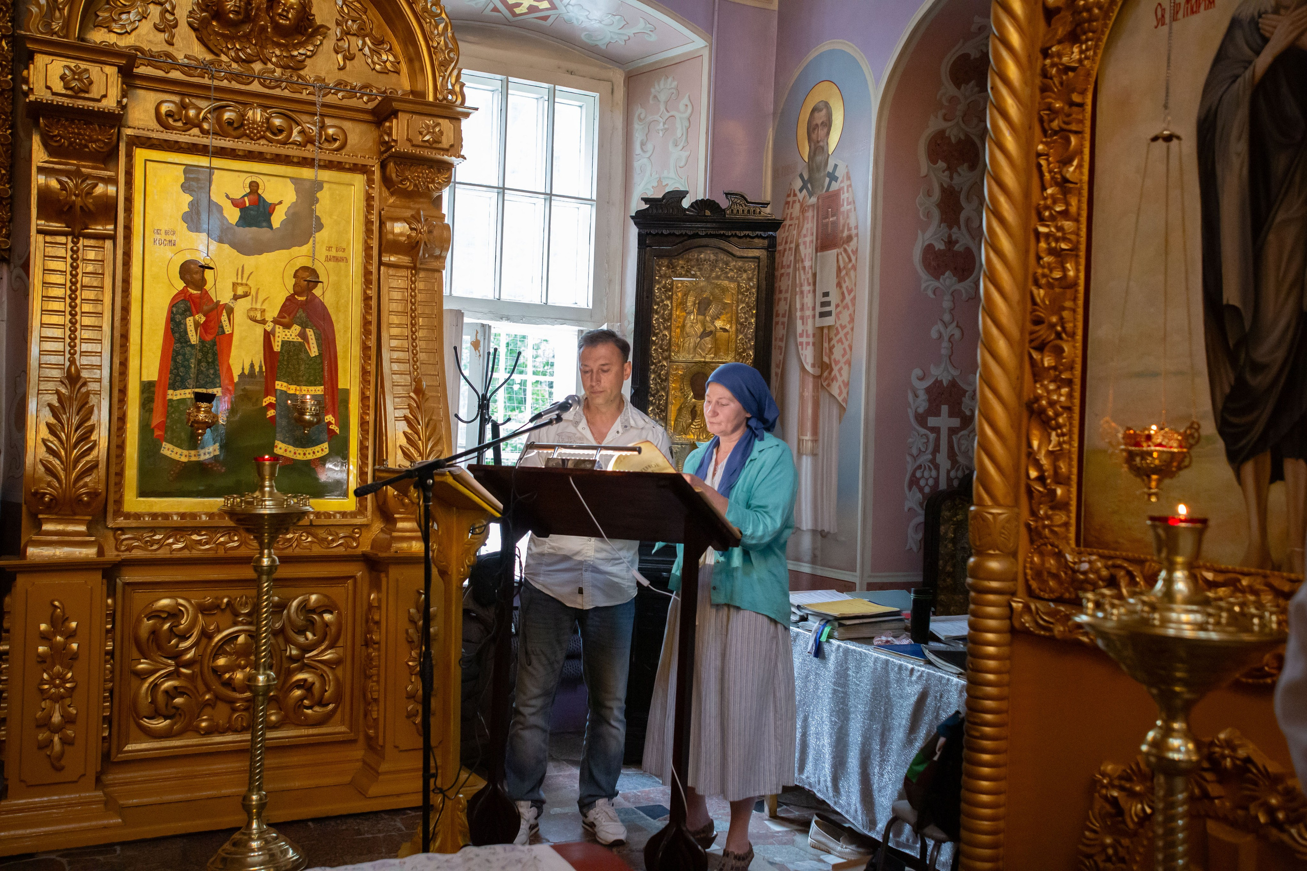 Крещение Амелии. Храм Рождества Христова в с. Михалево. Семейный и детский фотограф Анна Петракова