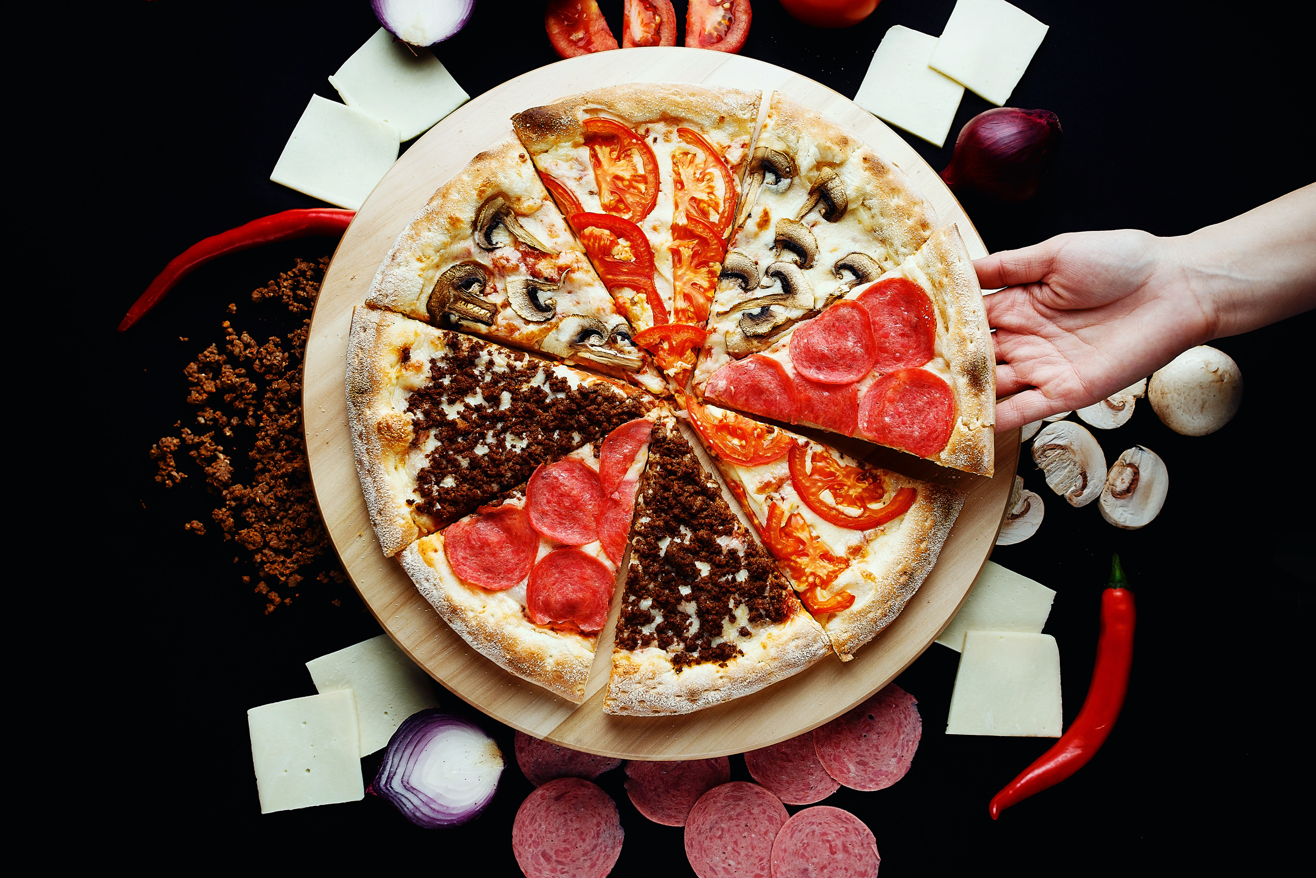 Пицца — просто PIZZA!. Фотограф в Уральске Александр Хохлачёв | HOHLACHEV.COM