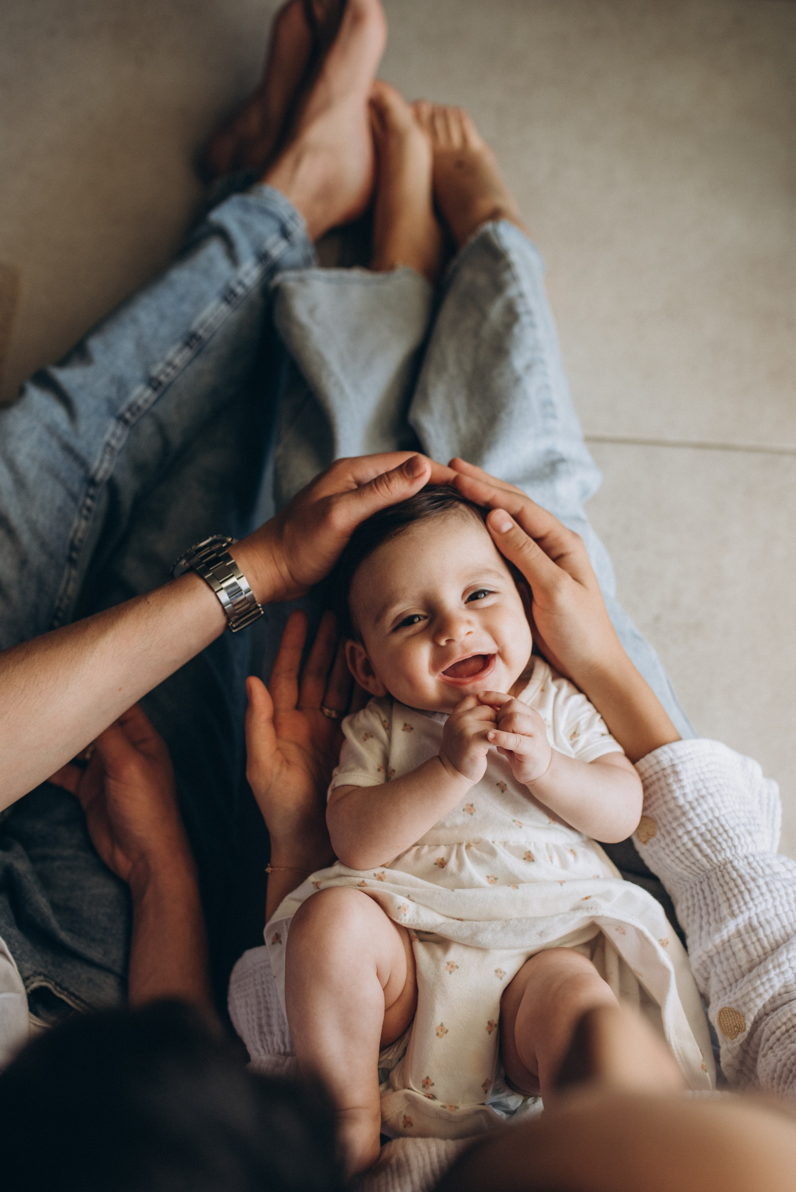 Newborn Lifestyle: Евгения, Артем и София. Family photographer in Israel | Alesya Superfin
