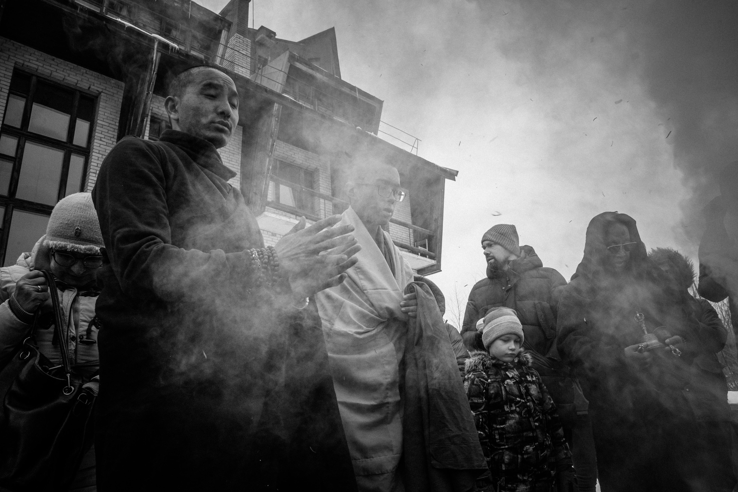 Строительство Ступы в Яхроме. Фотография, как она есть