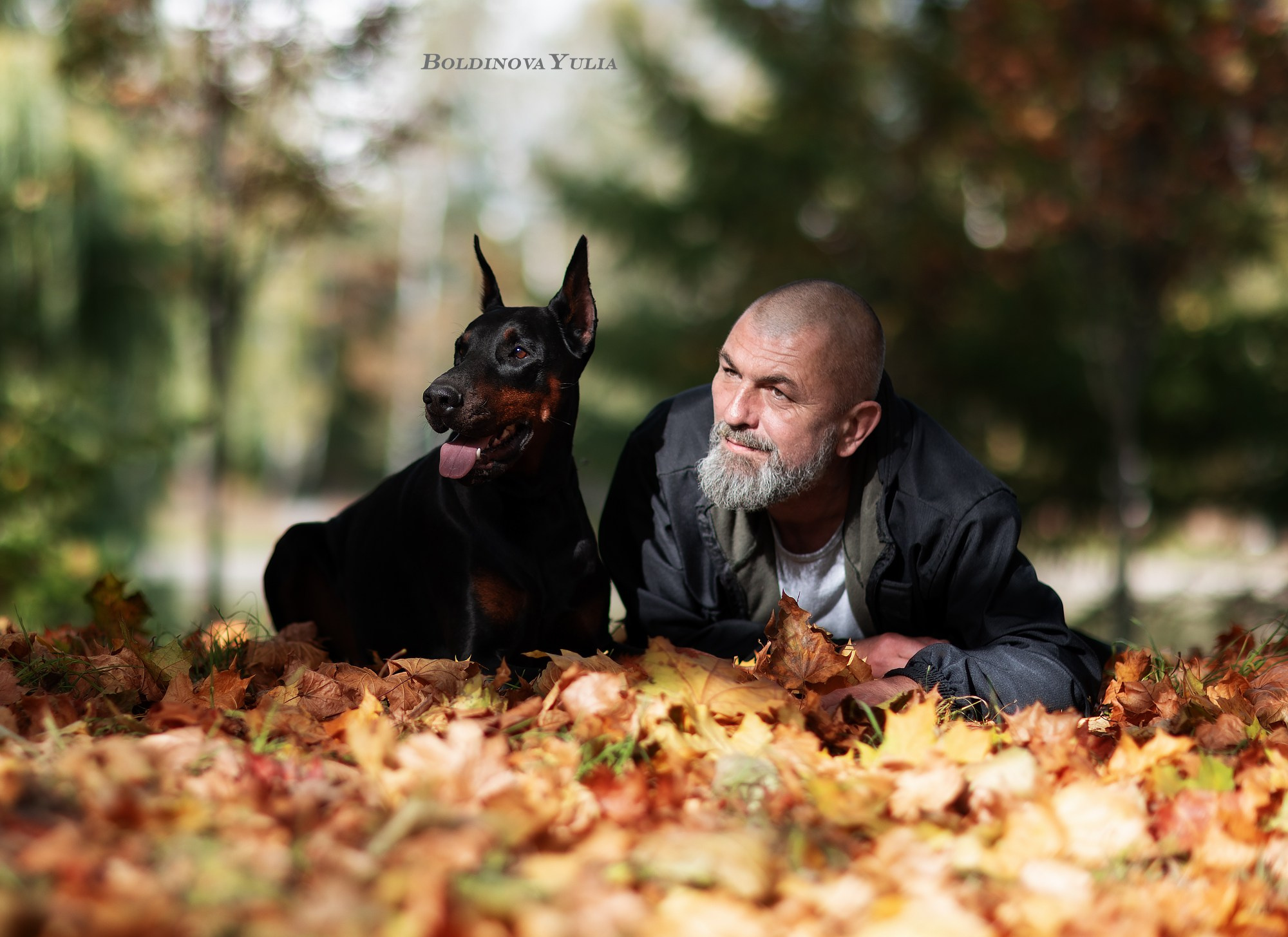 Собака и человек. Boldinova Yulia фотограф Москва