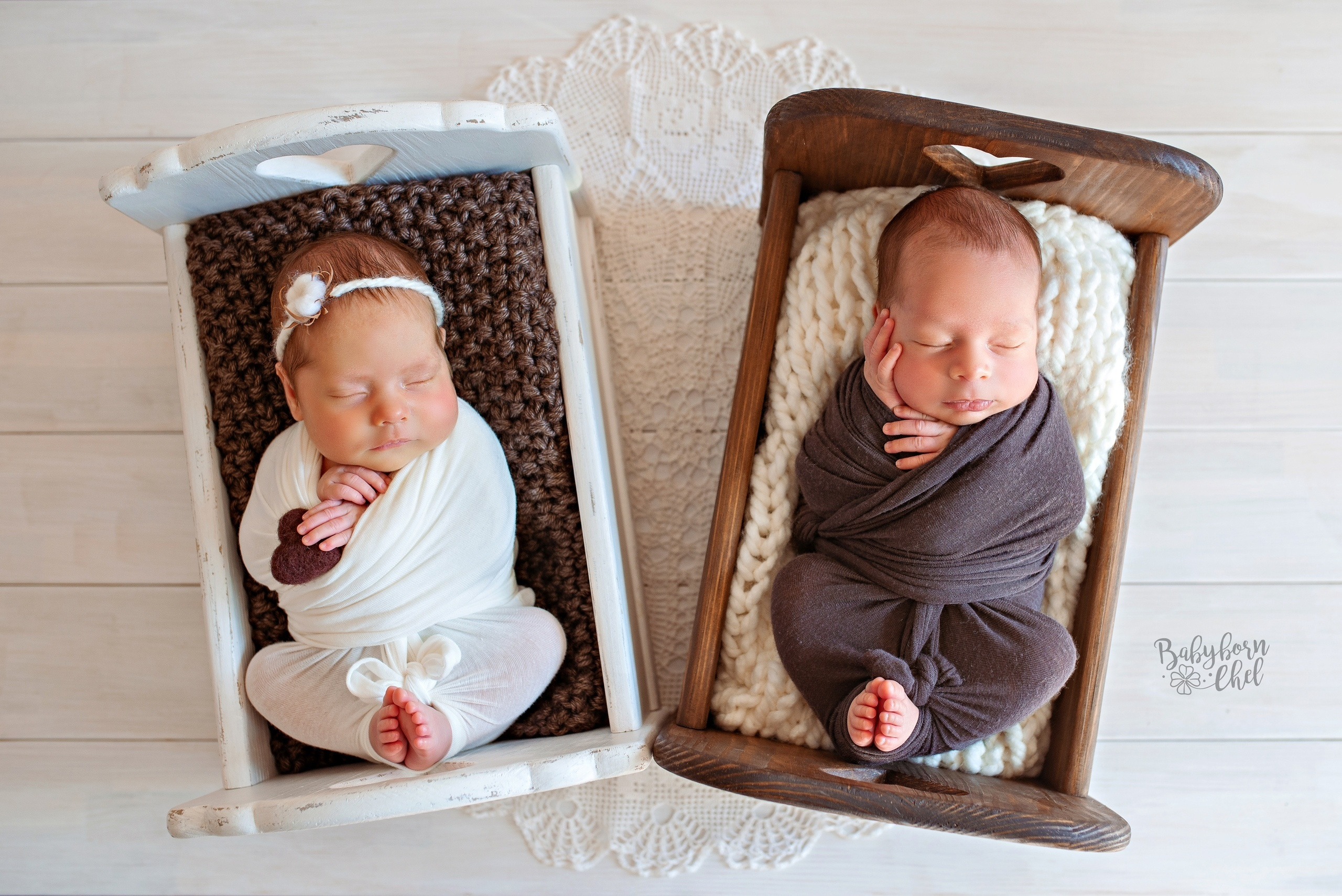 Двойняшки. Фотограф новорожденных и детей до года в Челябинске Иванова Елена