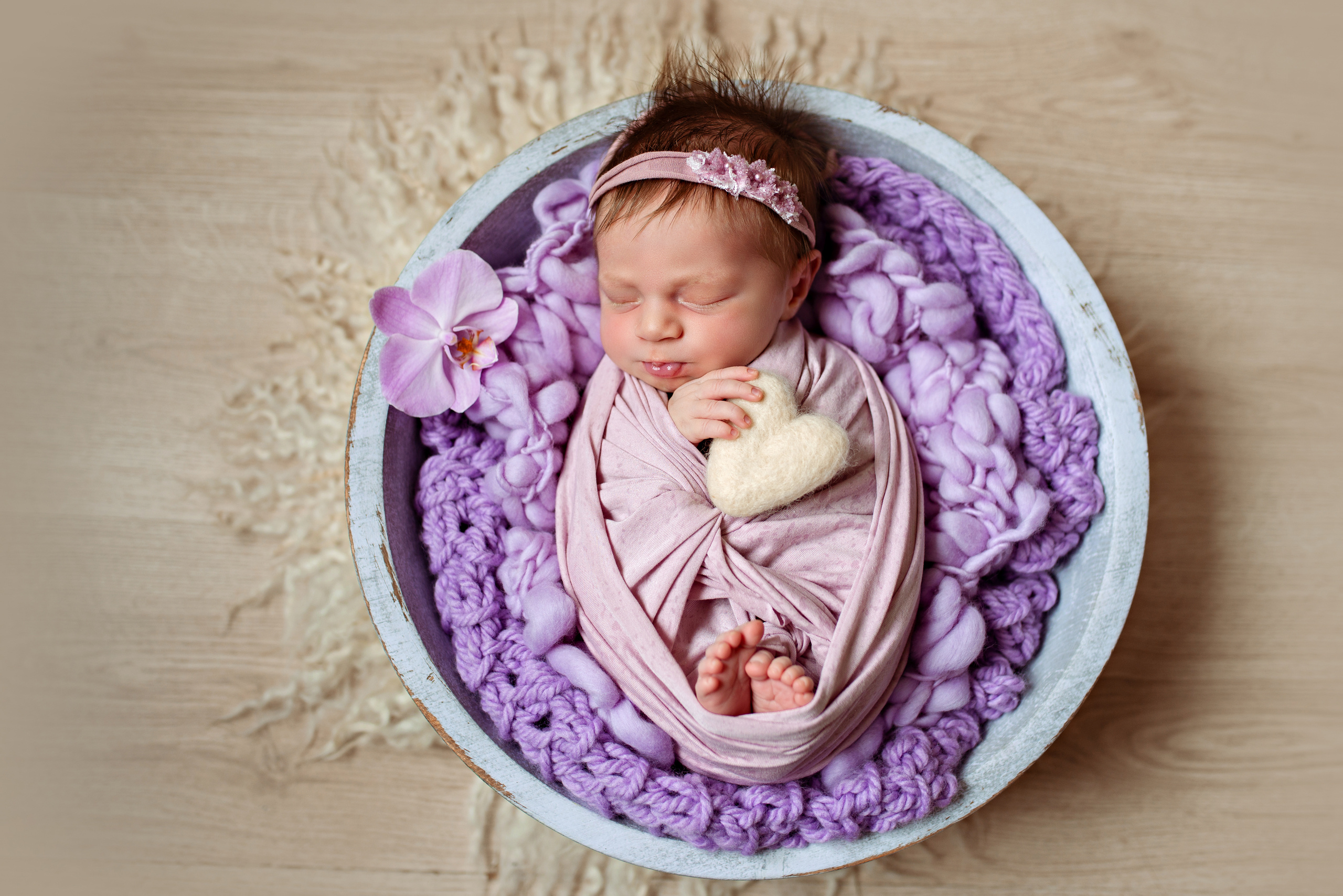 Новорожденные девочки. Фотограф новорожденных и детей до года в Челябинске Иванова Елена