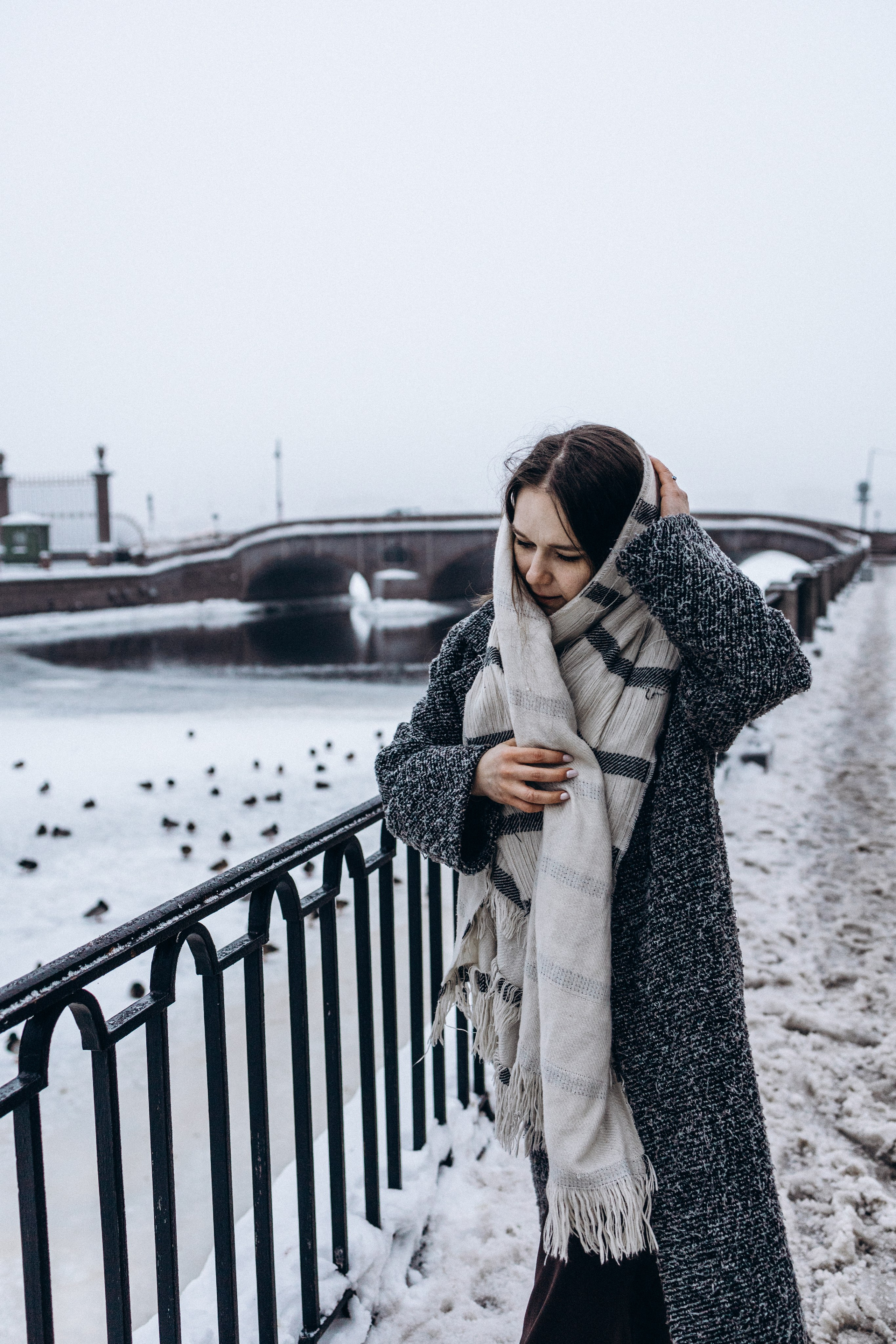 В объятьях снега и Невы. Семейный фотограф в Санкт-Петербурге Лена Соколова