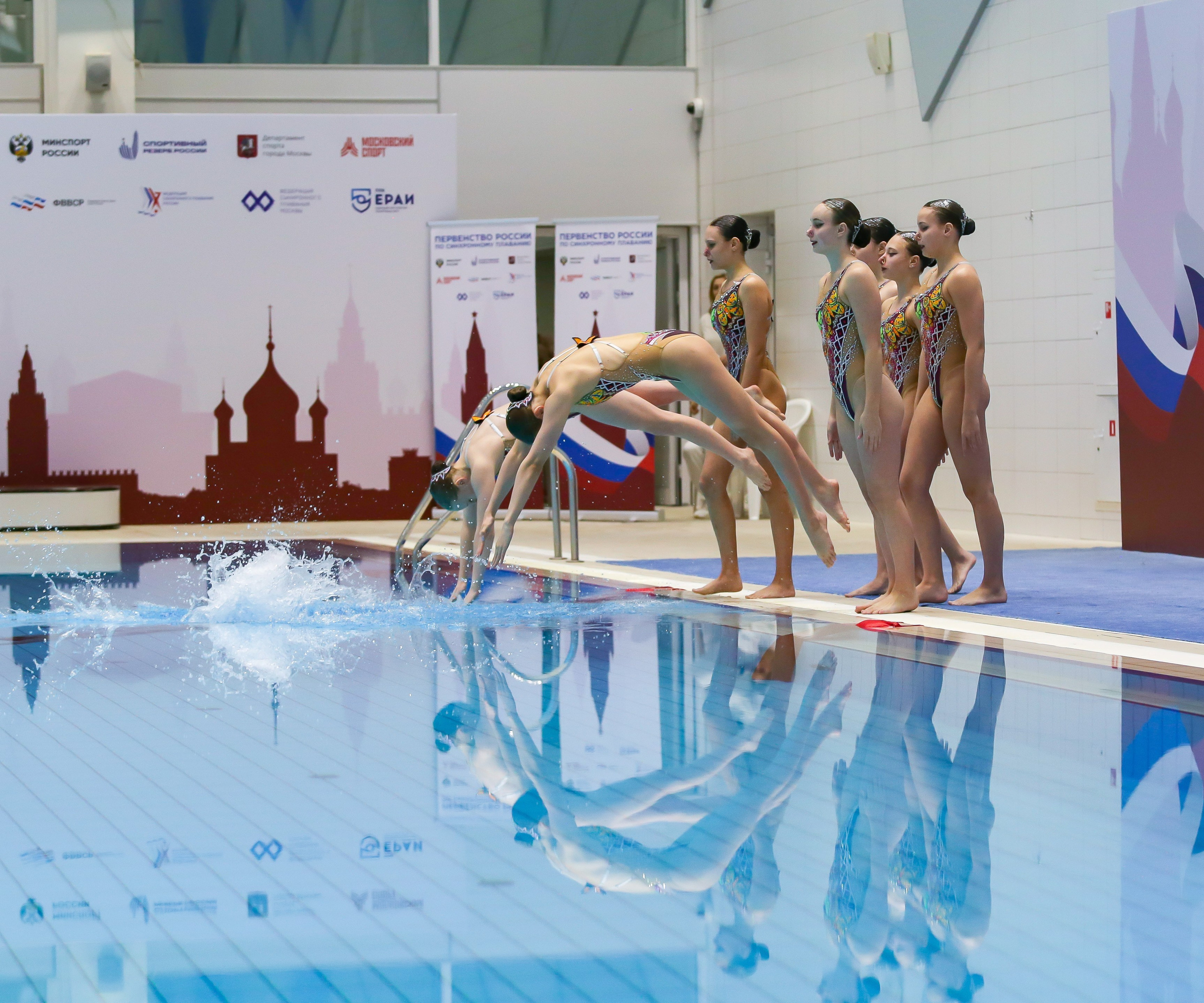 Первенство России по синхронному плаванию. Техническая программа. Группы. Репортажный фотограф в Москве
