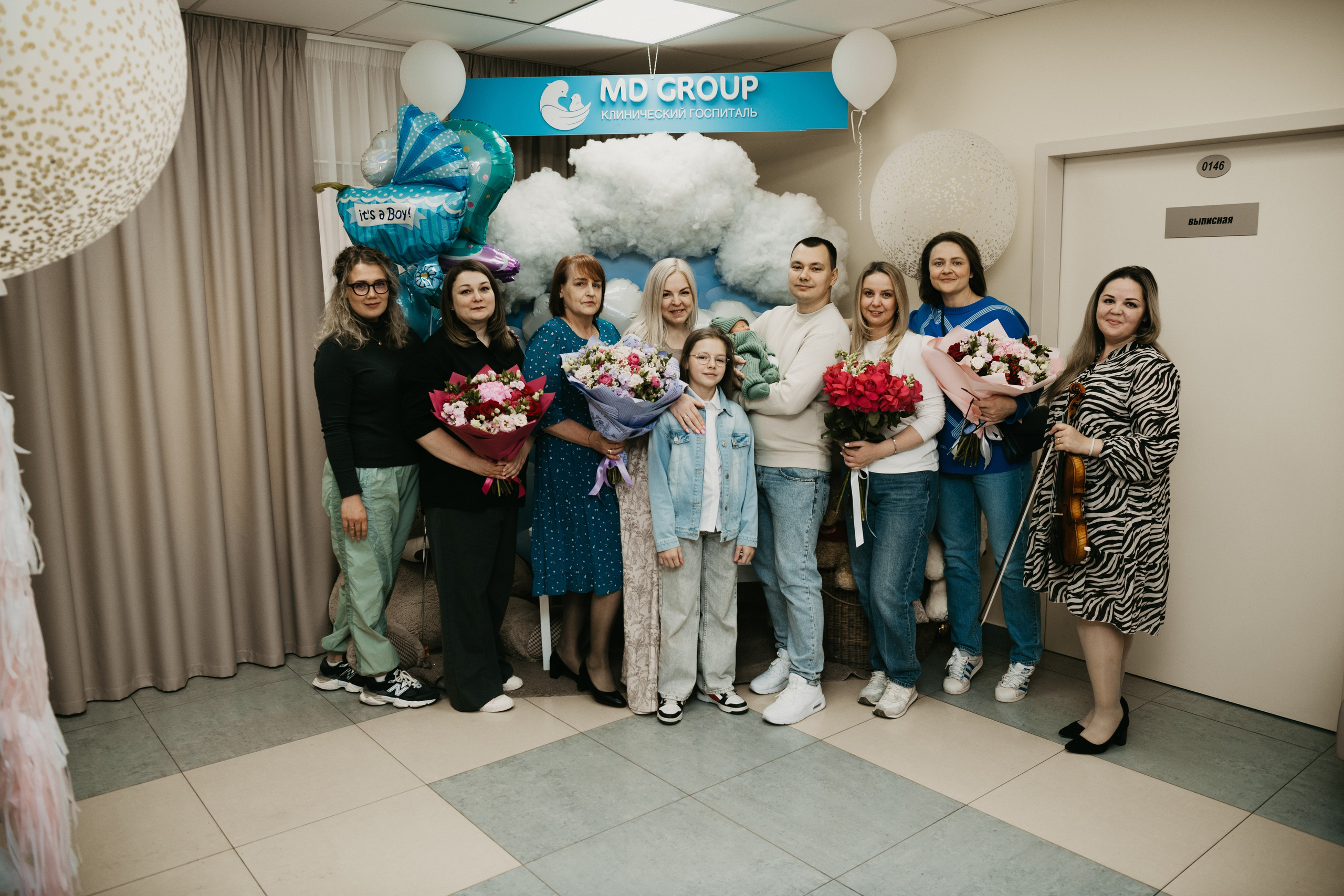 Выписка Степана на Севастопольском. Фотограф на выписку из роддома в Москве и МО