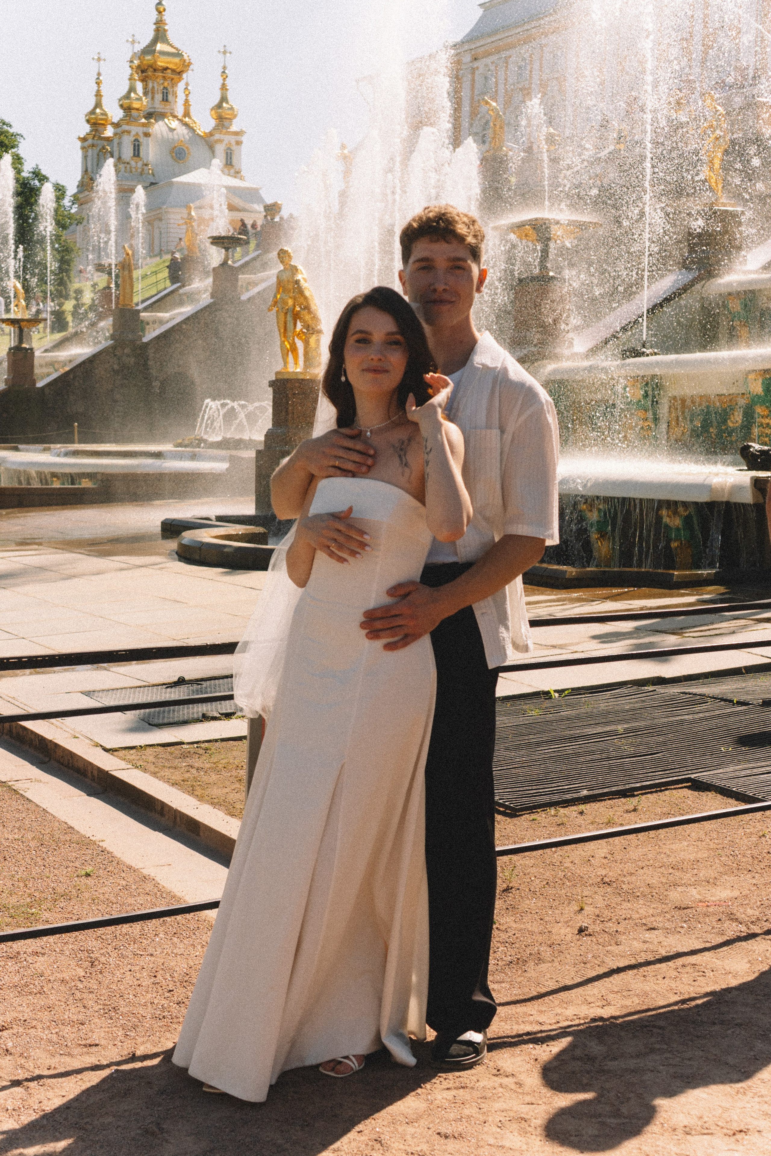 СВАДЕБНАЯ СЬЕМКА В ПЕТЕРГОФЕ И СЬЕМКА РЕПОРТАЖА В ЗАГСЕ ПЕТЕРГОФА. Профессиональный фотограф, Санкт-Петербург — Виктория Богомолова