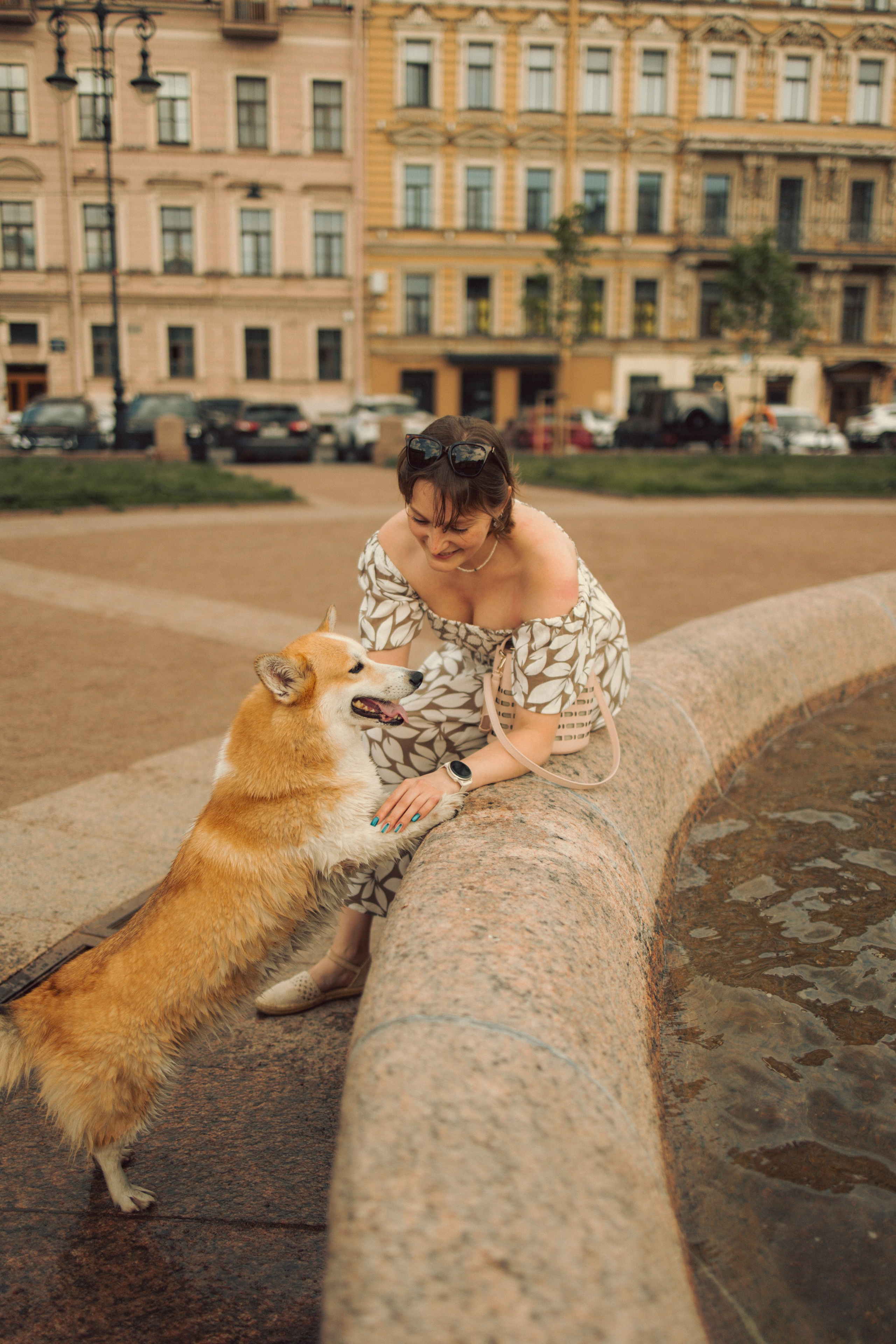 Центр, фонтан и любовь. Фотограф — Анималист | Санкт-Петербург