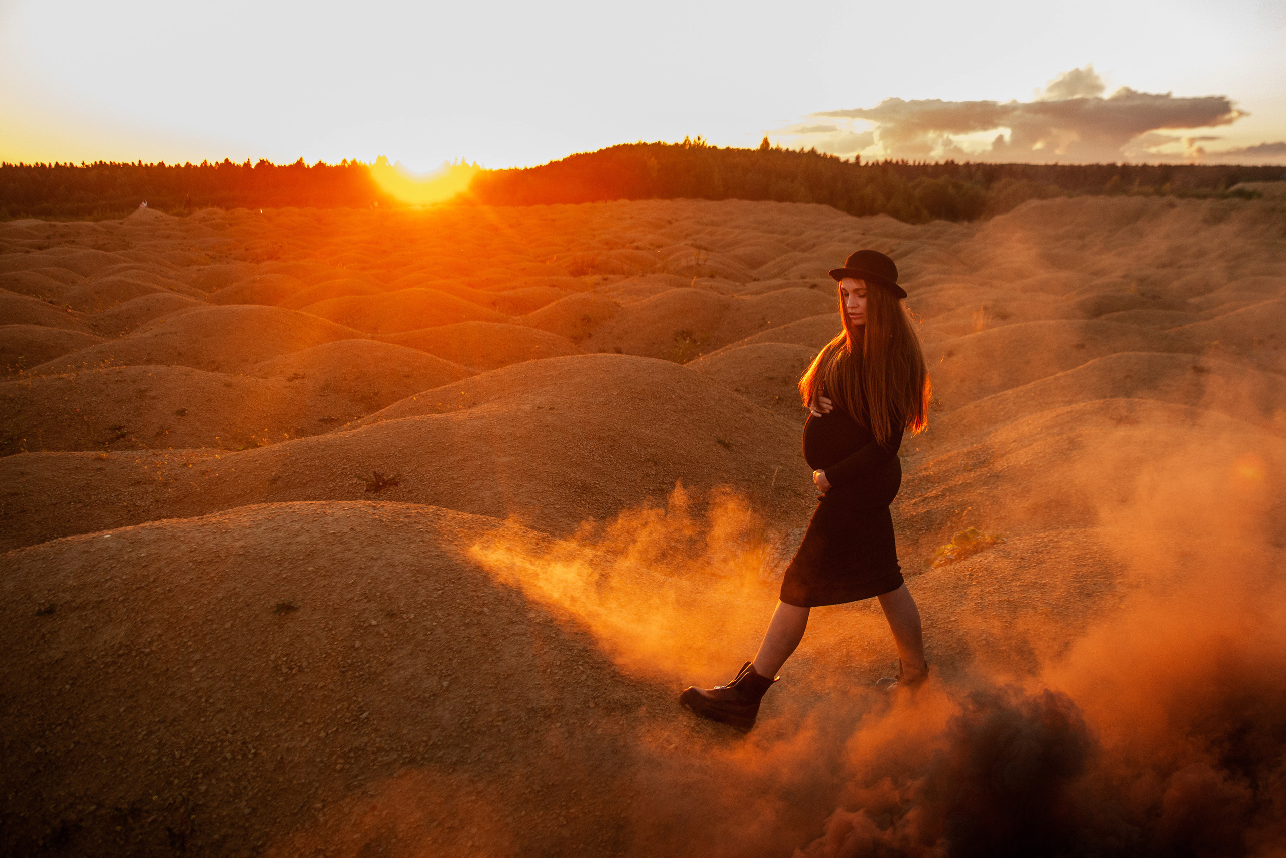 В ожидании малыша на Борницком карьере. Фотограф Наталья Яковлева, Санкт-Петербург. Семьи, ньюборн, крещения