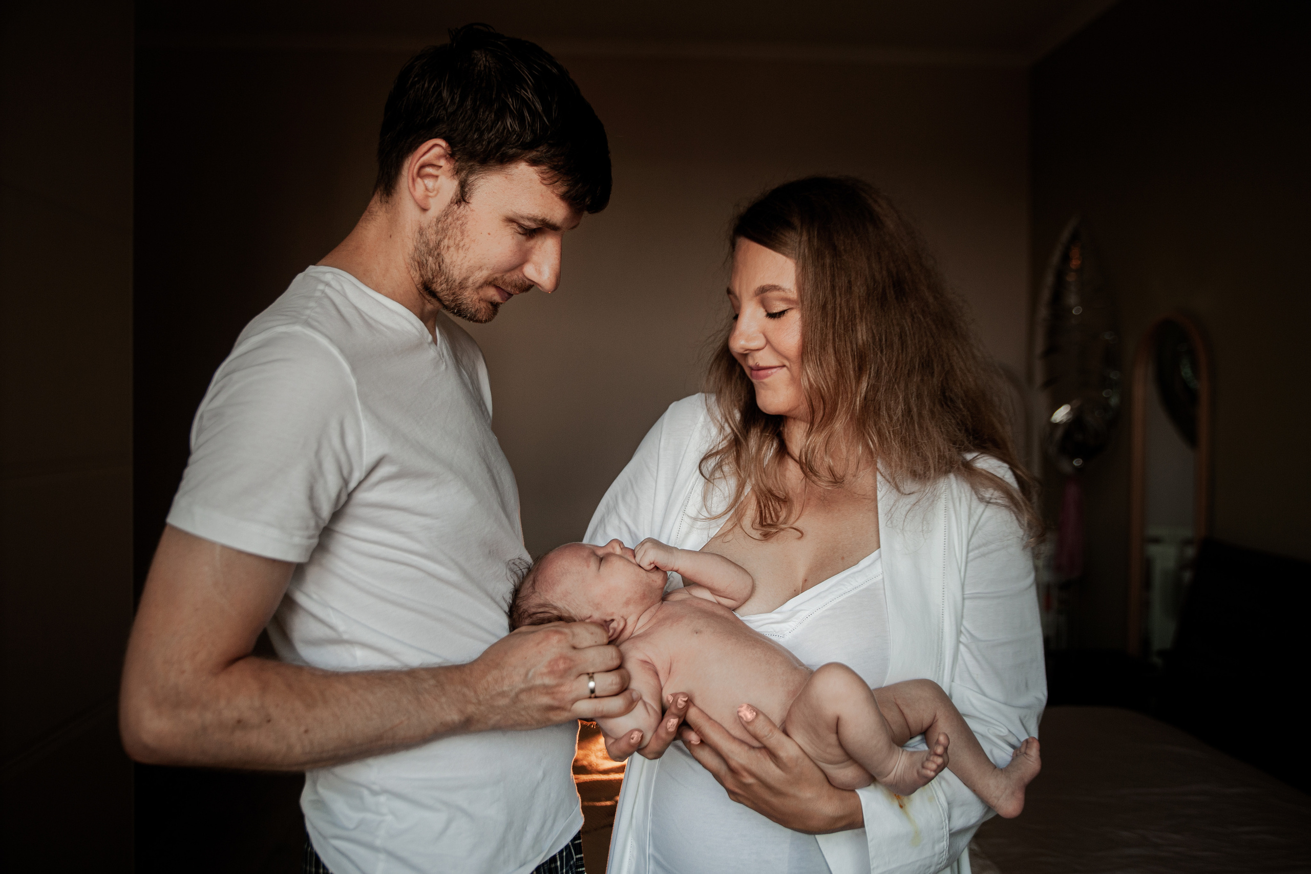 Мария, фотосессия с новорожденной дочкой. Фотограф Наталья Яковлева, Санкт-Петербург. Семьи, ньюборн, крещения