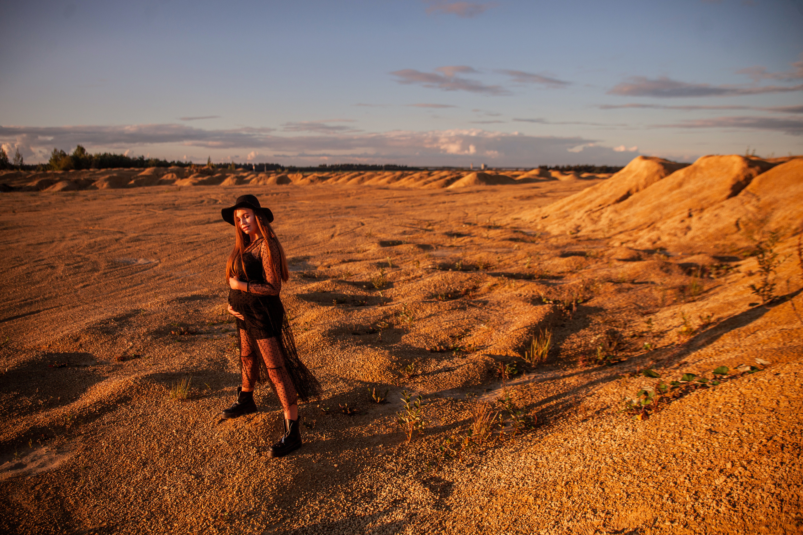 В ожидании малыша на Борницком карьере. Фотограф Наталья Яковлева, Санкт-Петербург. Семьи, ньюборн, крещения