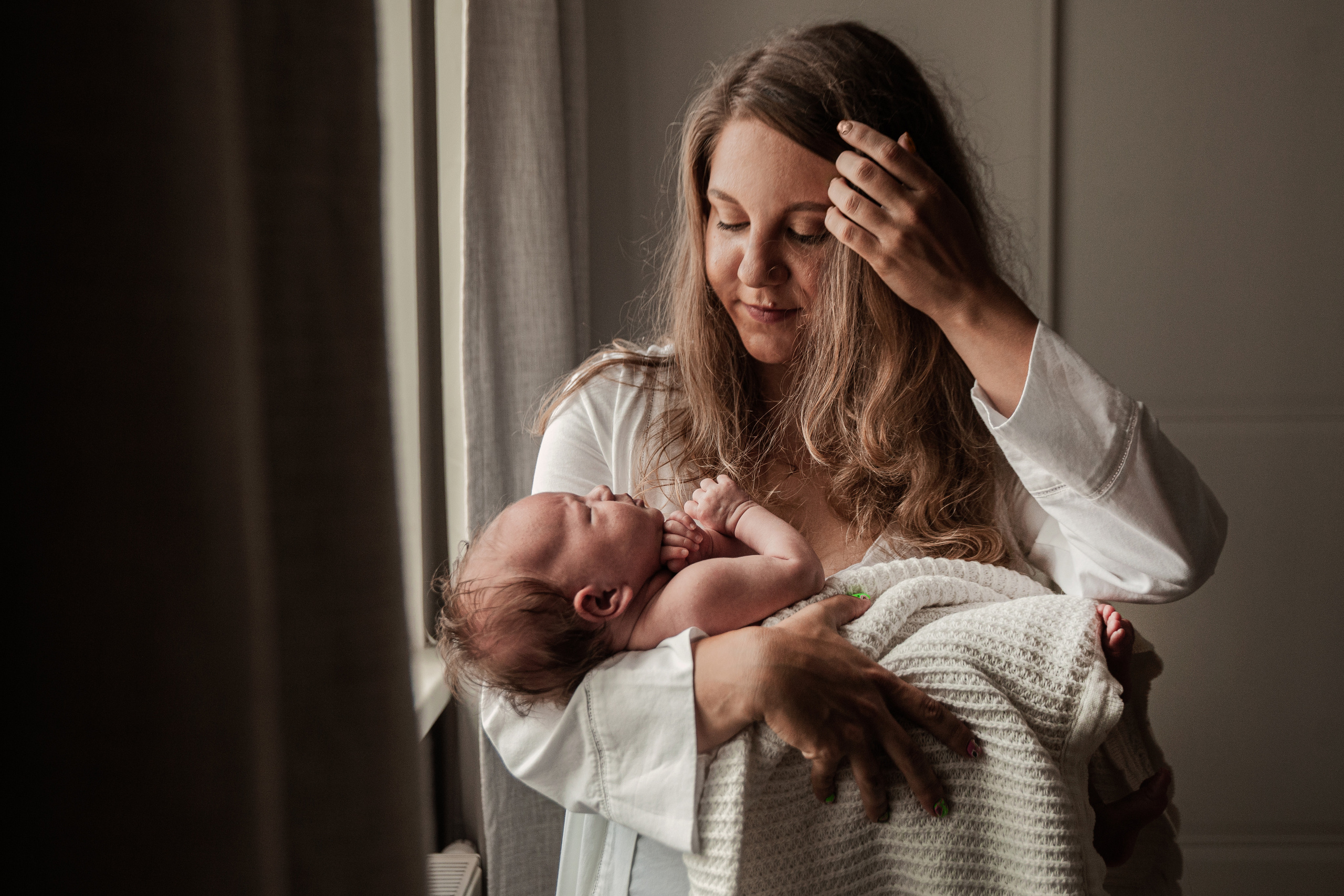 Мария, фотосессия с новорожденной дочкой. Фотограф Наталья Яковлева, Санкт-Петербург. Семьи, ньюборн, крещения