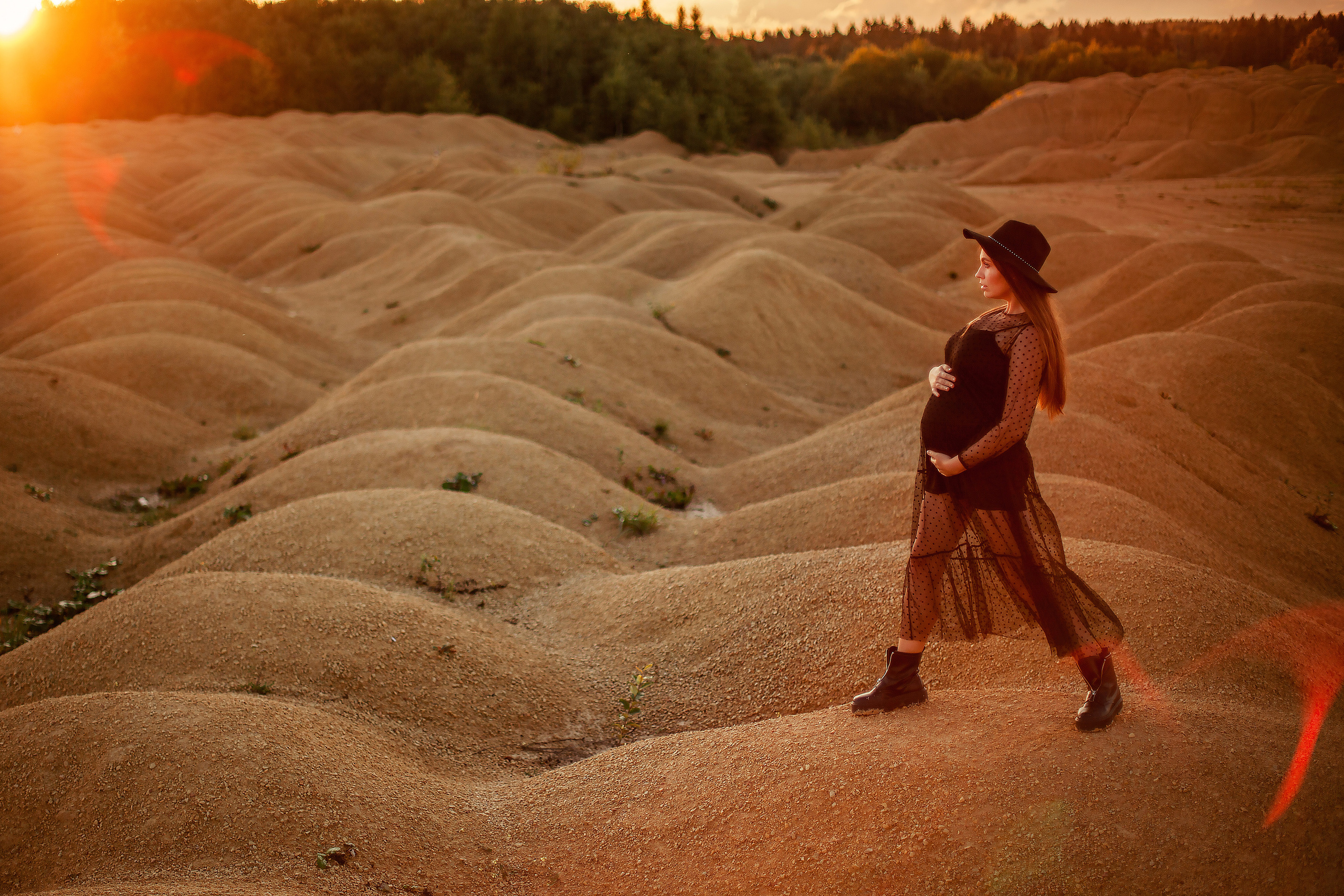 В ожидании малыша на Борницком карьере. Фотограф Наталья Яковлева, Санкт-Петербург. Семьи, ньюборн, крещения
