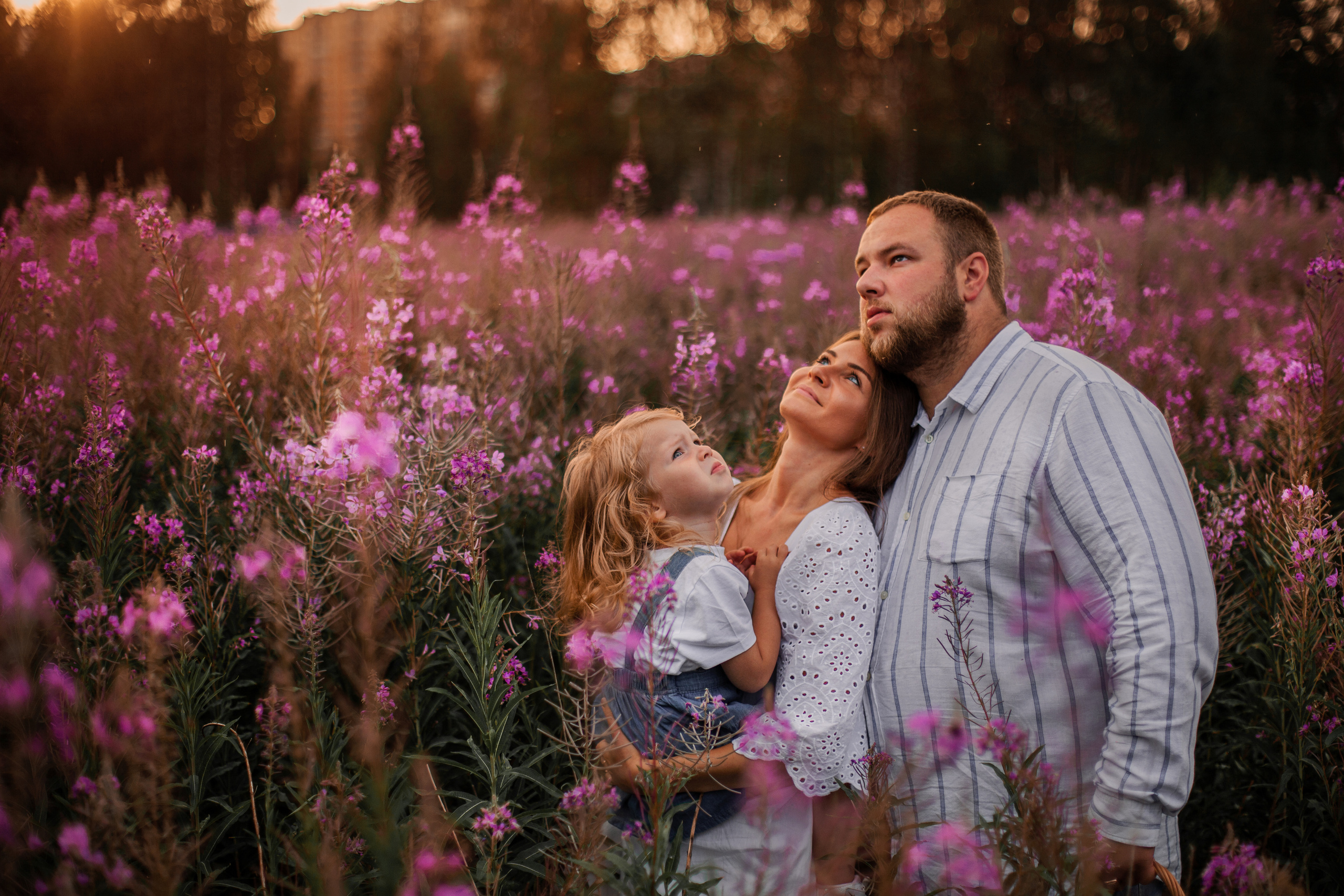 Фотосессия в цветущем поле. Фотограф Наталья Яковлева, Санкт-Петербург. Семьи, ньюборн, крещения