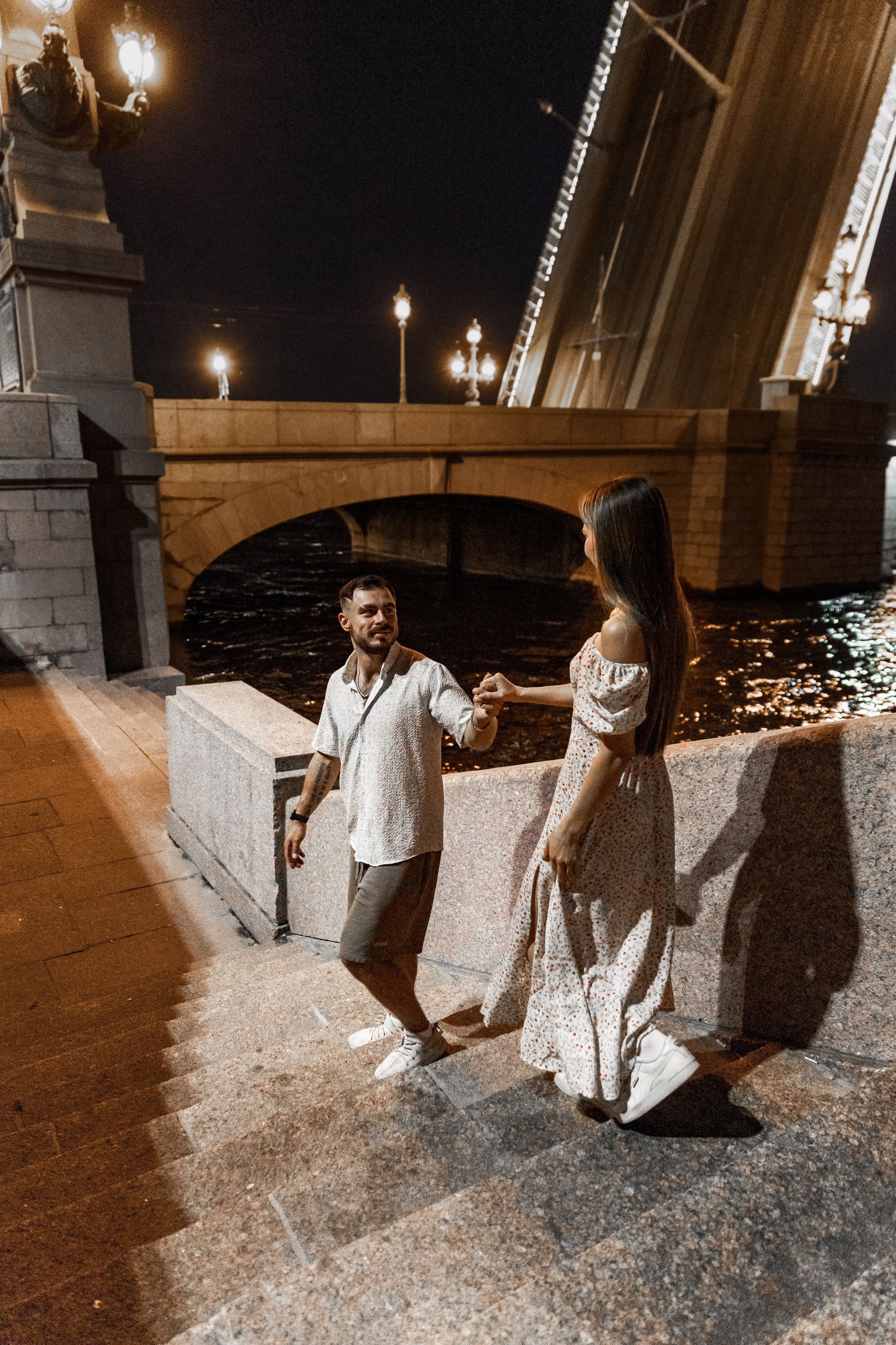 Ночь. Мосты. Любовь. Свадебный и портретный фотограф в Санкт-Петербурге Надежда Чечулина