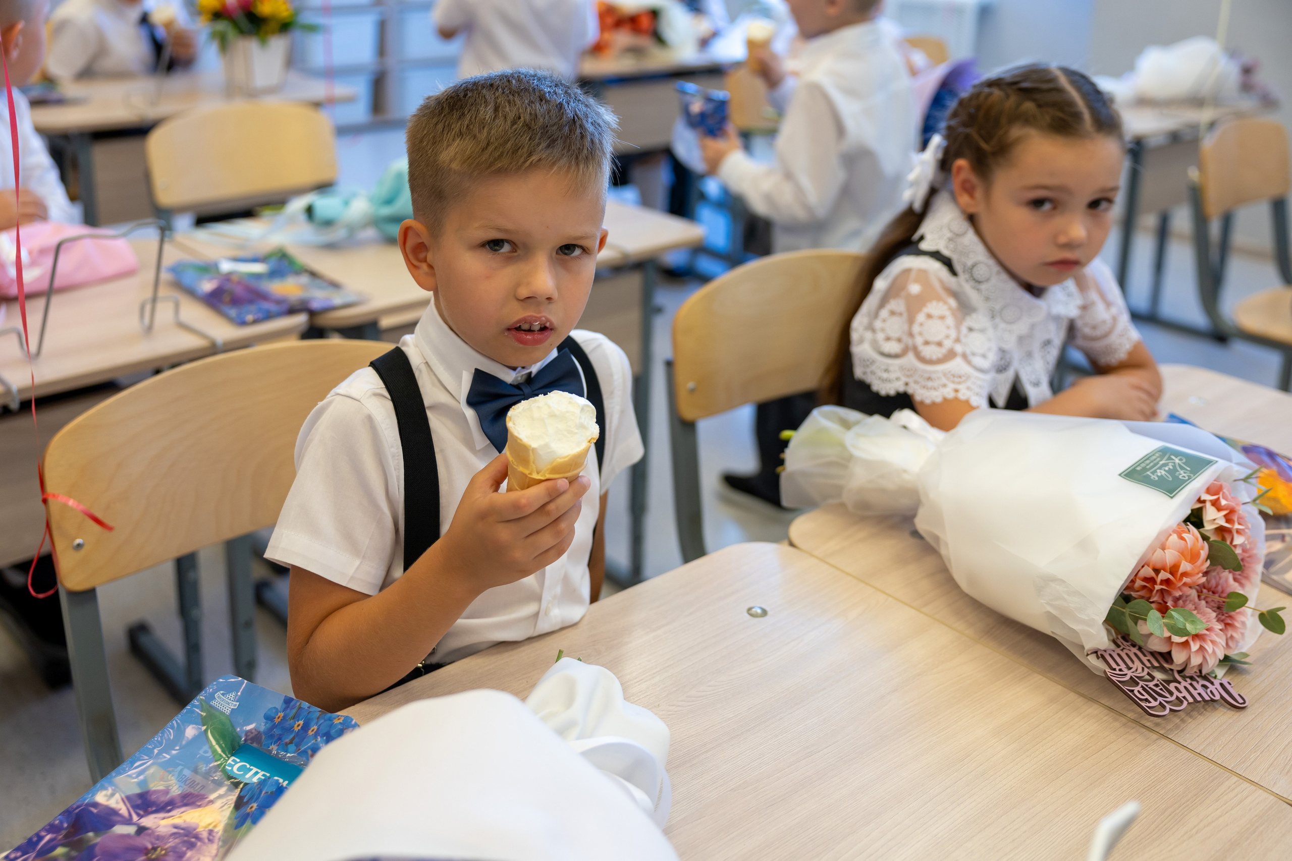Первый раз в первый класс (репортажная съемка). Фотограф в Серпухове Наталья Руденко