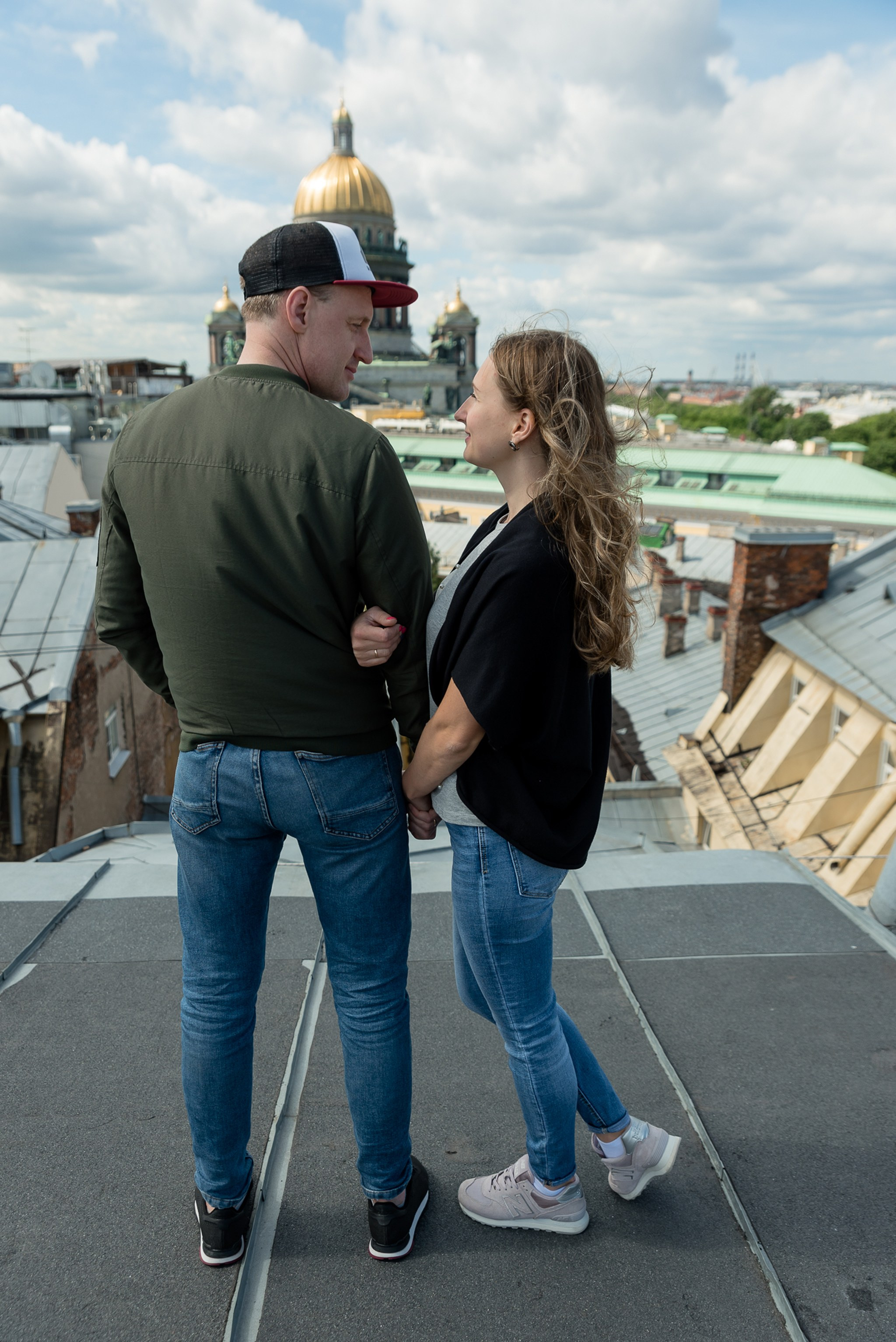 Крыша у Исаакиевского собора. Свадебный и семейный фотограф из Санкт-Петербурга Климов Анатолий