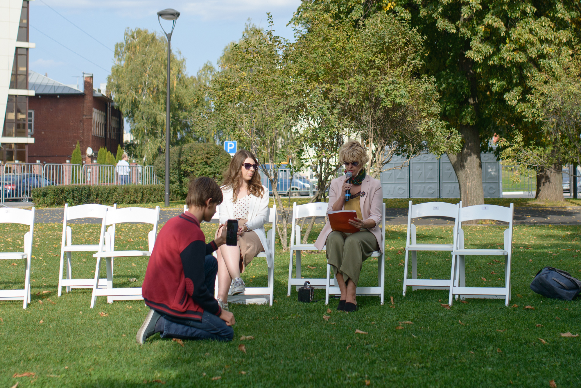 Collective reading at the Platonov Festival Book Fair in Voronezh. Porto Photographer Kristina Brazhnikova