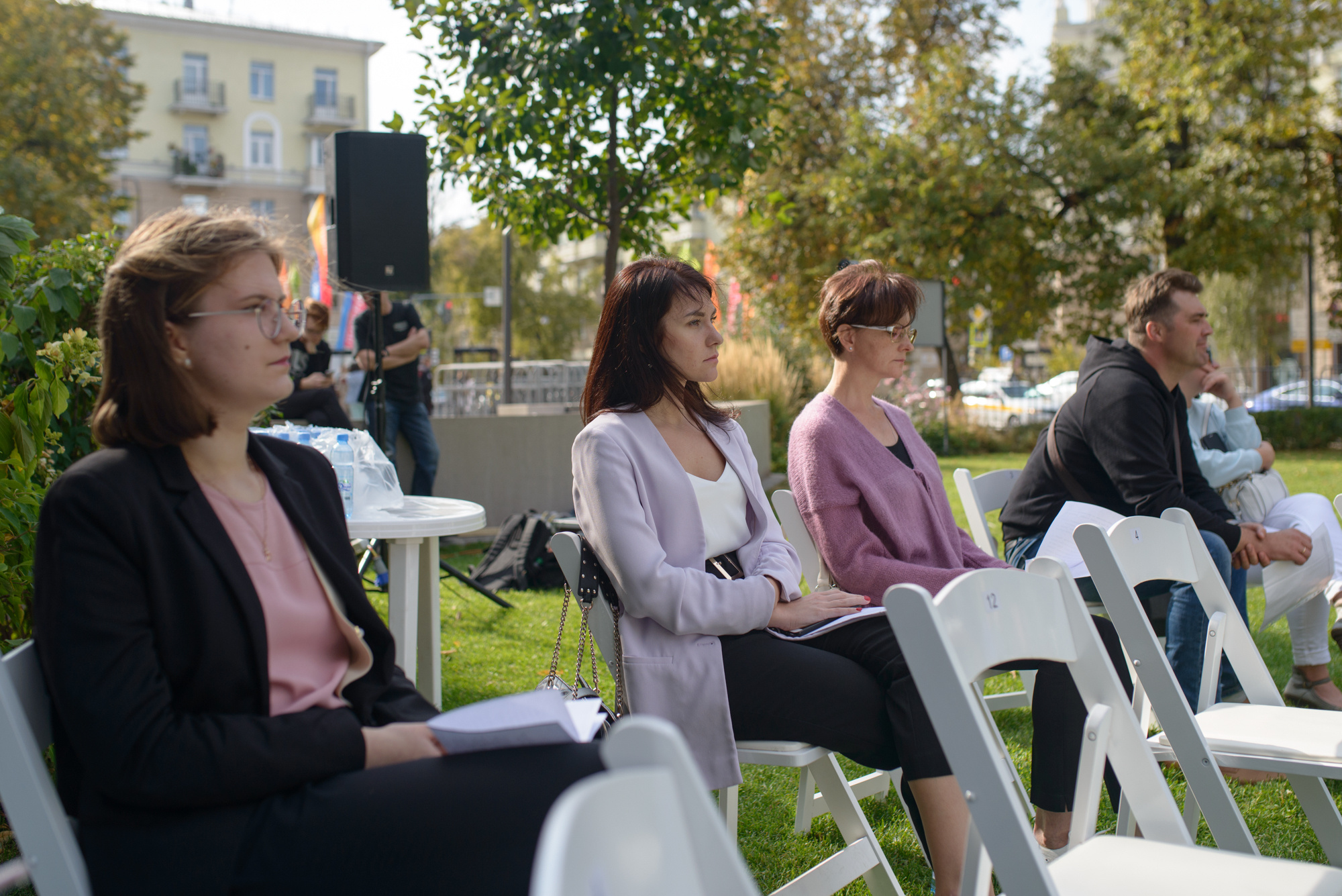 Collective reading at the Platonov Festival Book Fair in Voronezh. Porto Photographer Kristina Brazhnikova
