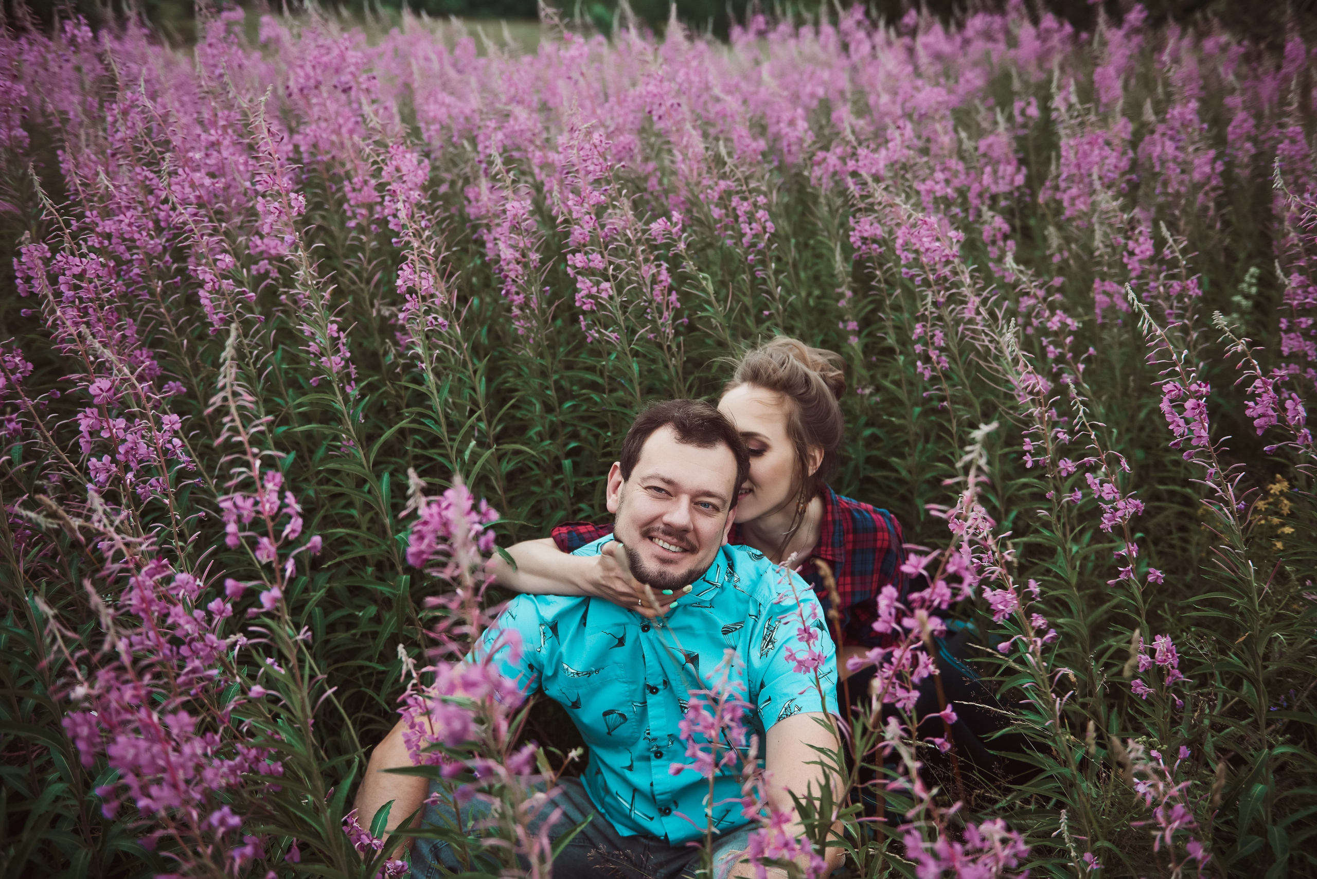 Александра и Вячеслав (фотосессия Love story на природе). Портретный, семейный и свадебный фотограф в Санкт-Петербурге и в Пушкине Ширяев Денис